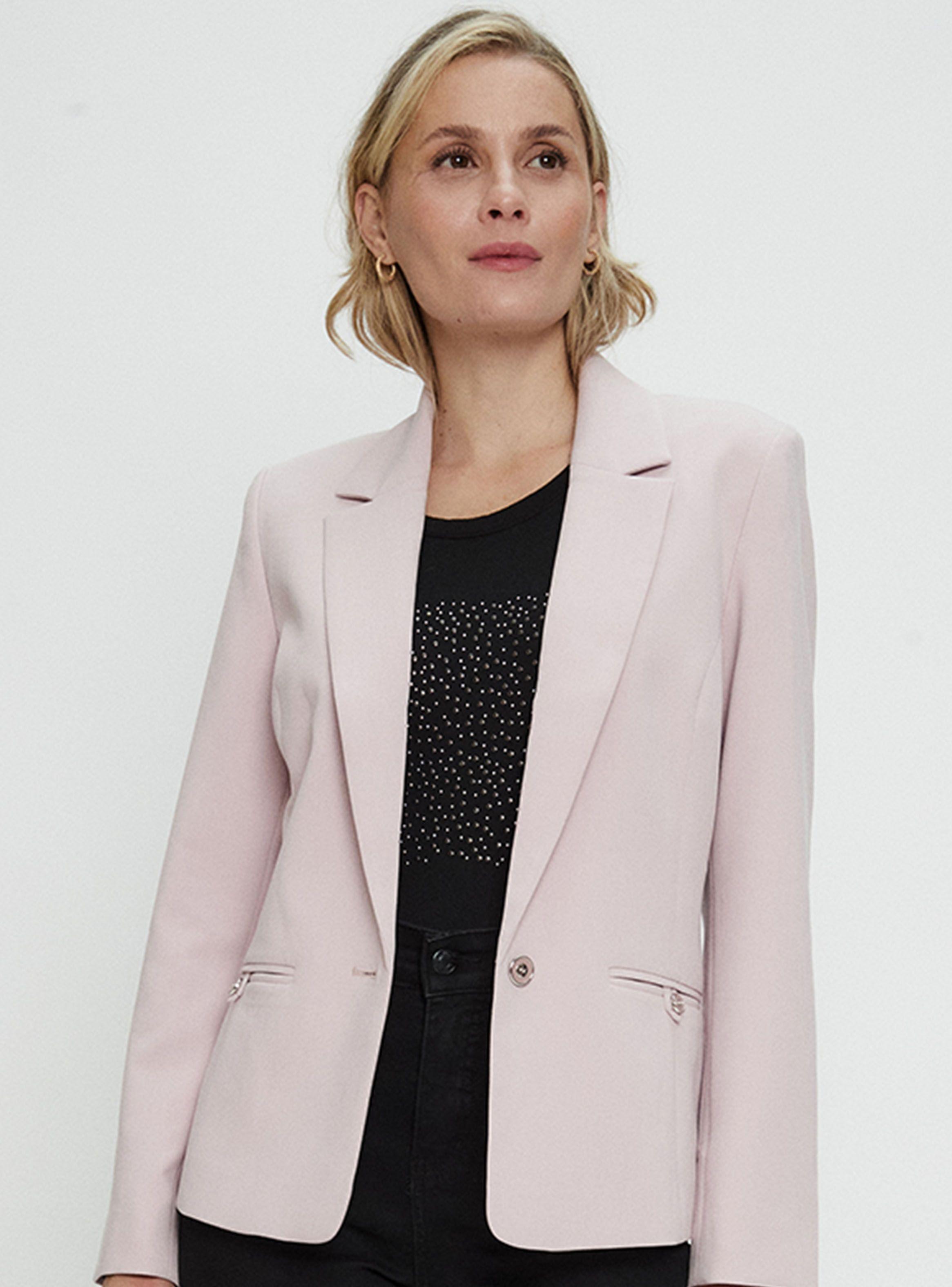 Blazer Liso con Botón-0