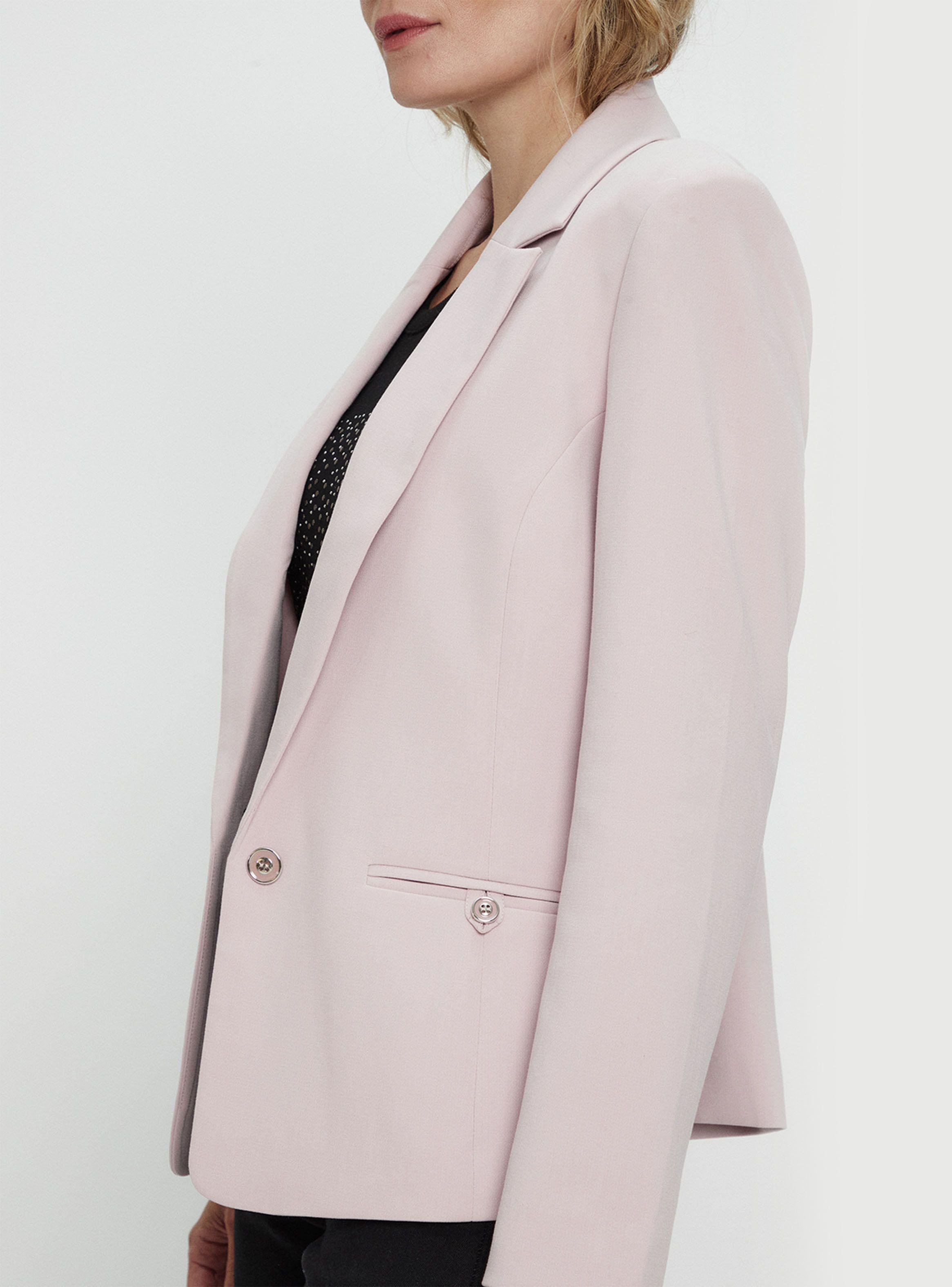 Blazer Liso con Botón-3