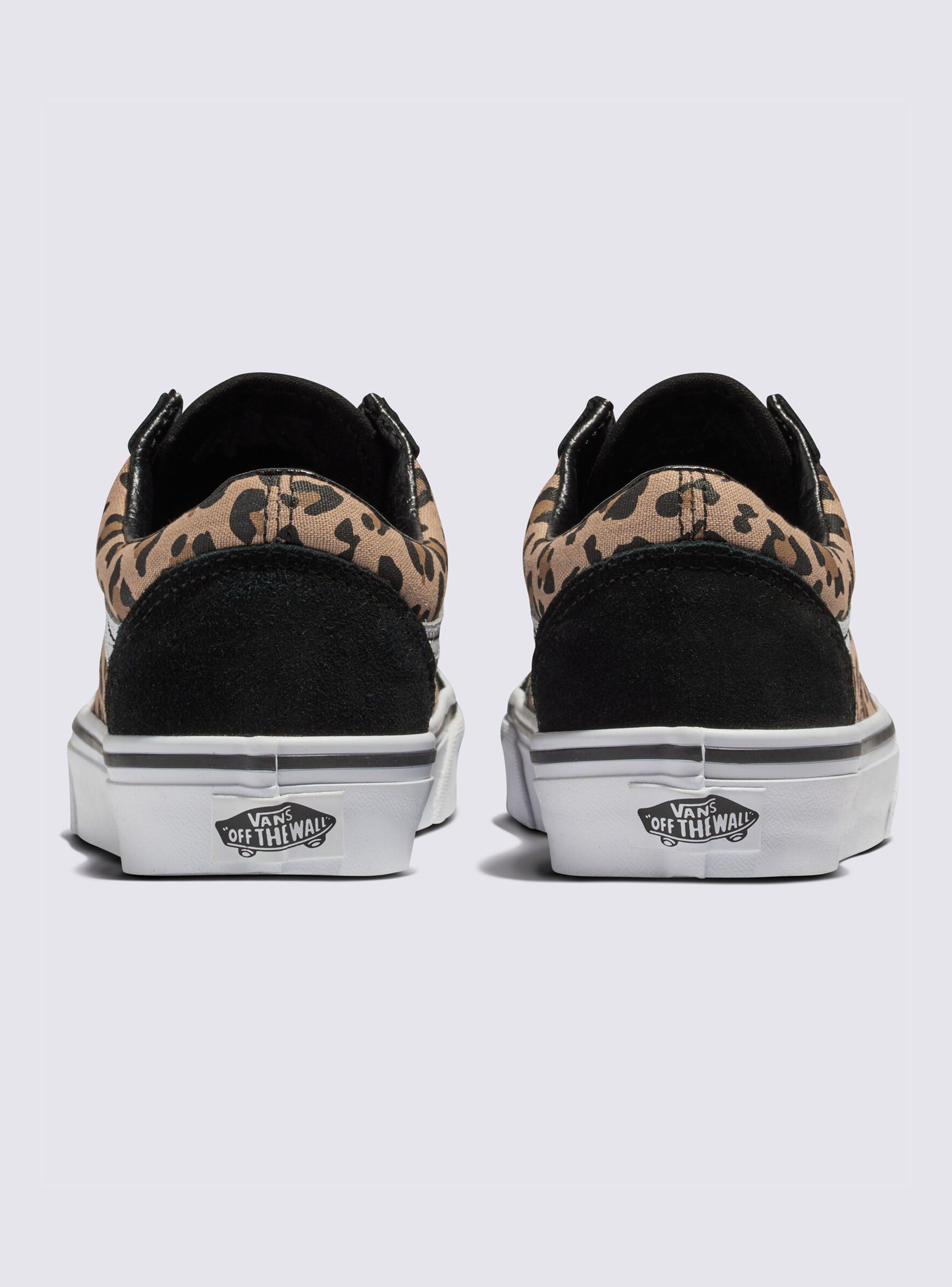 Zapatilla Urbana Animalier Black Old Skool Mujer-3