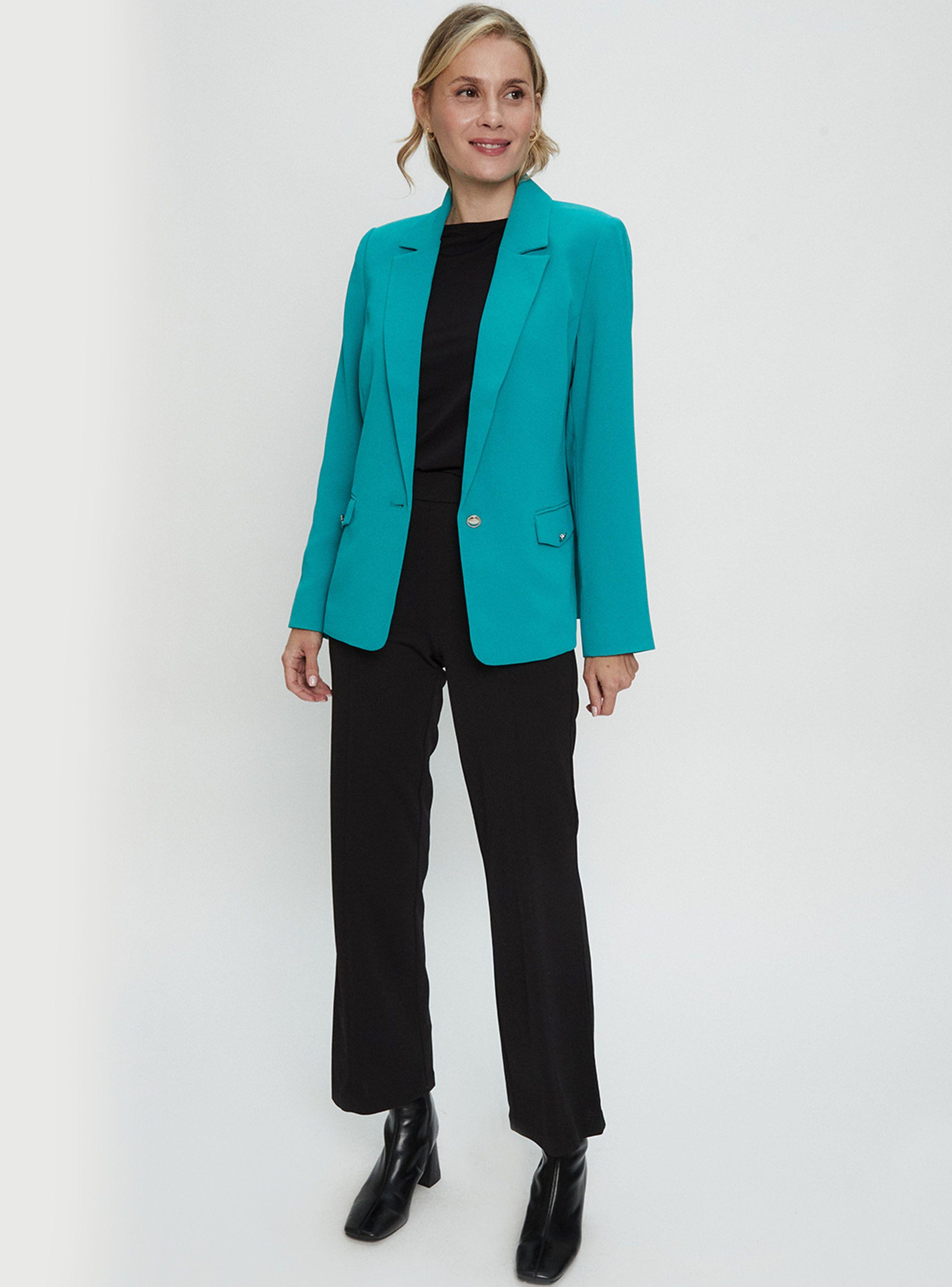 Blazer Liso con Tapetas-4