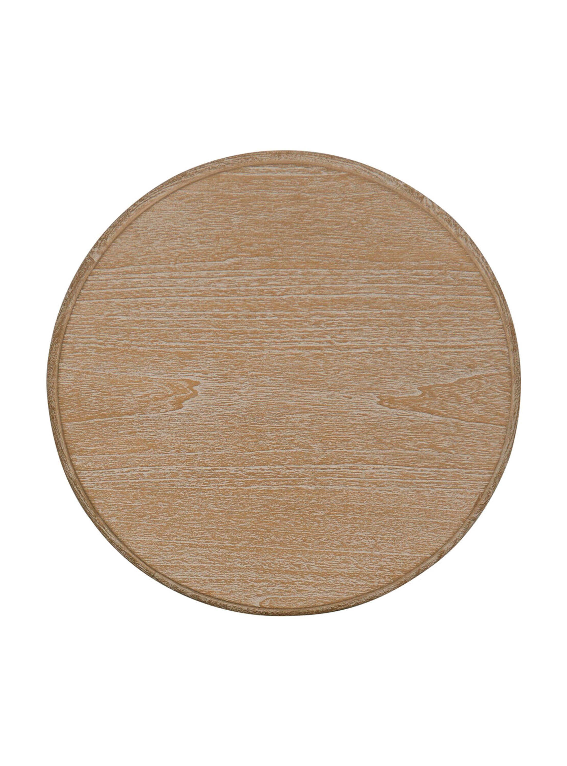 Mesa Lateral Helena Junco Redonda 50 cm Blanco-4