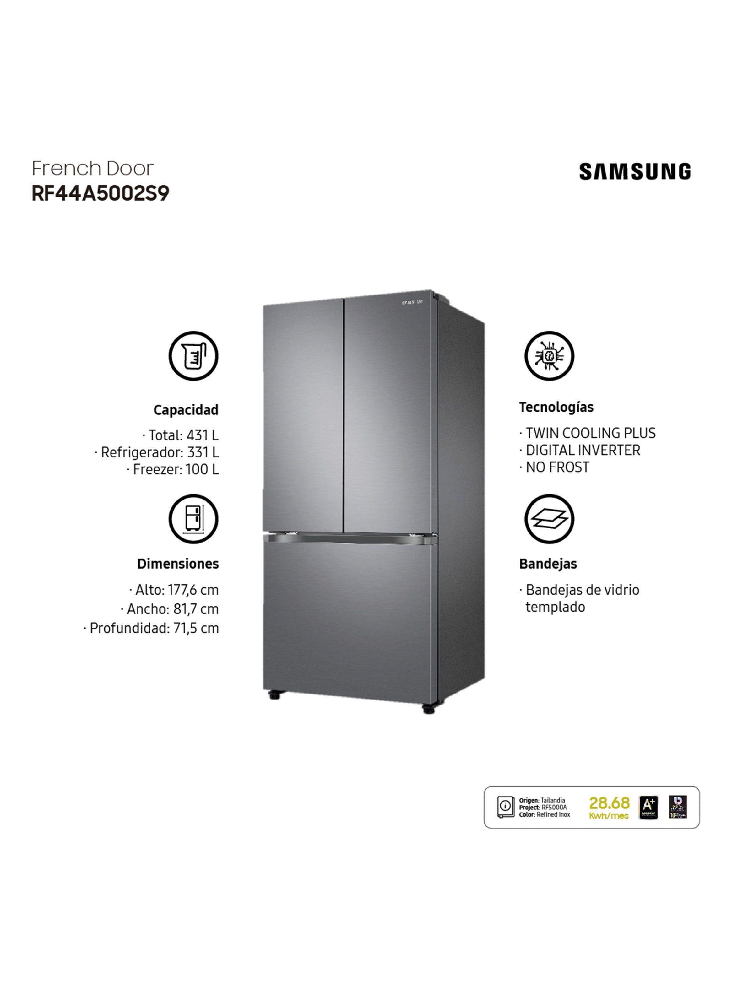 Refrigerador French Door No Frost 431 Litros RF44A5002S9/ZS-4