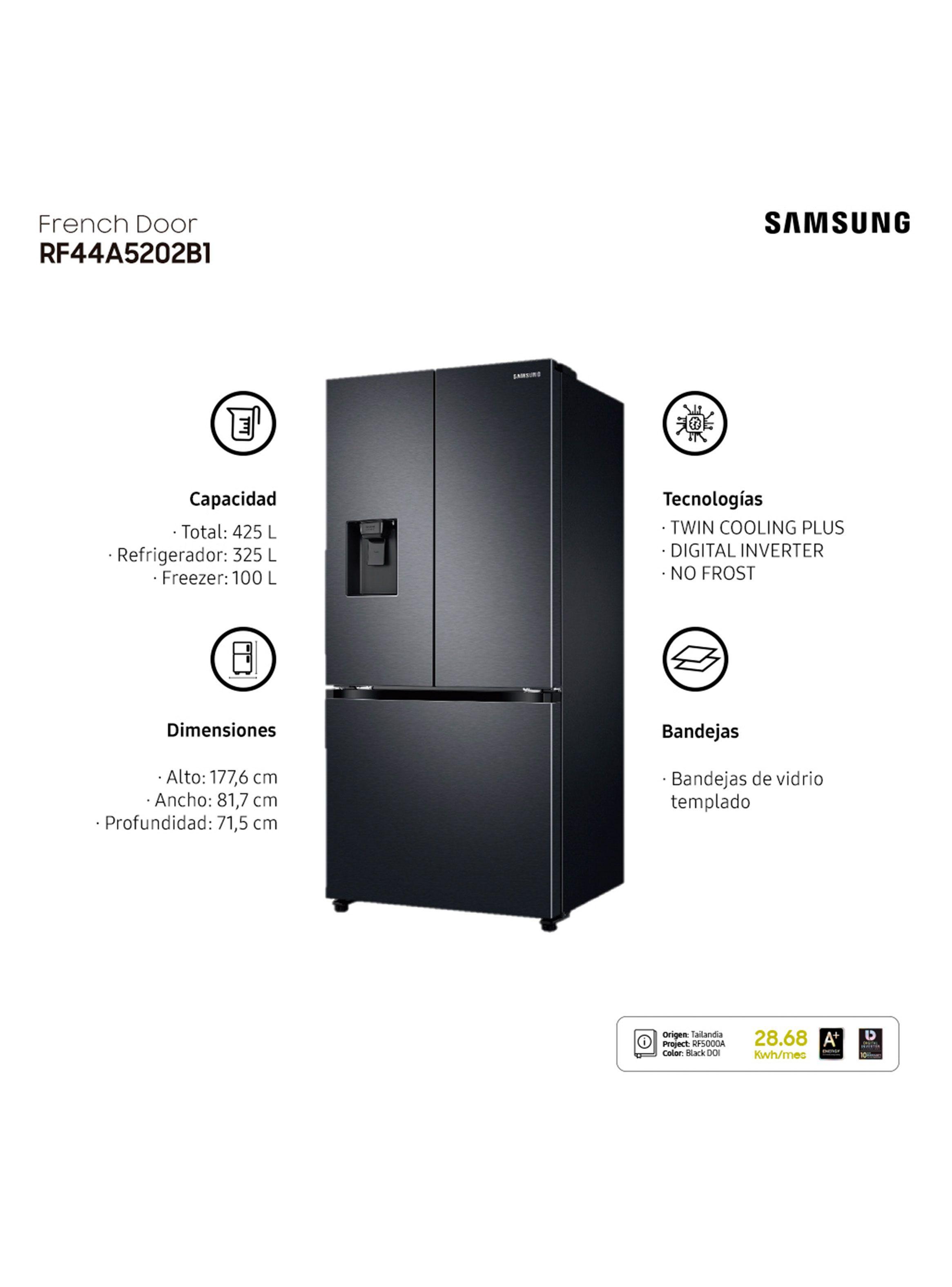Refrigerador French Door No Frost 425 Litros RF44A5202B1/ZS-5