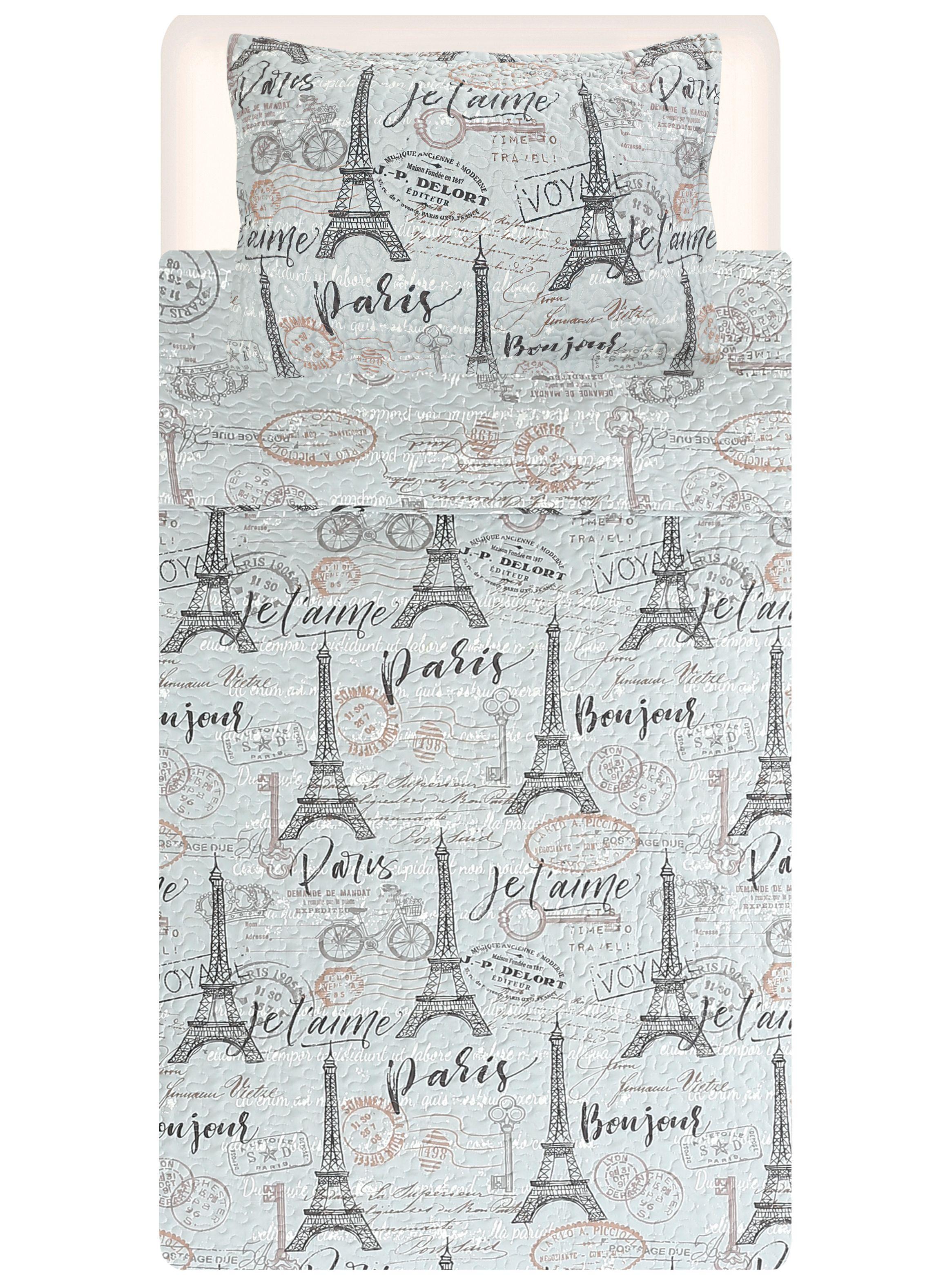 Quilt 1.5 Plazas Paris-3