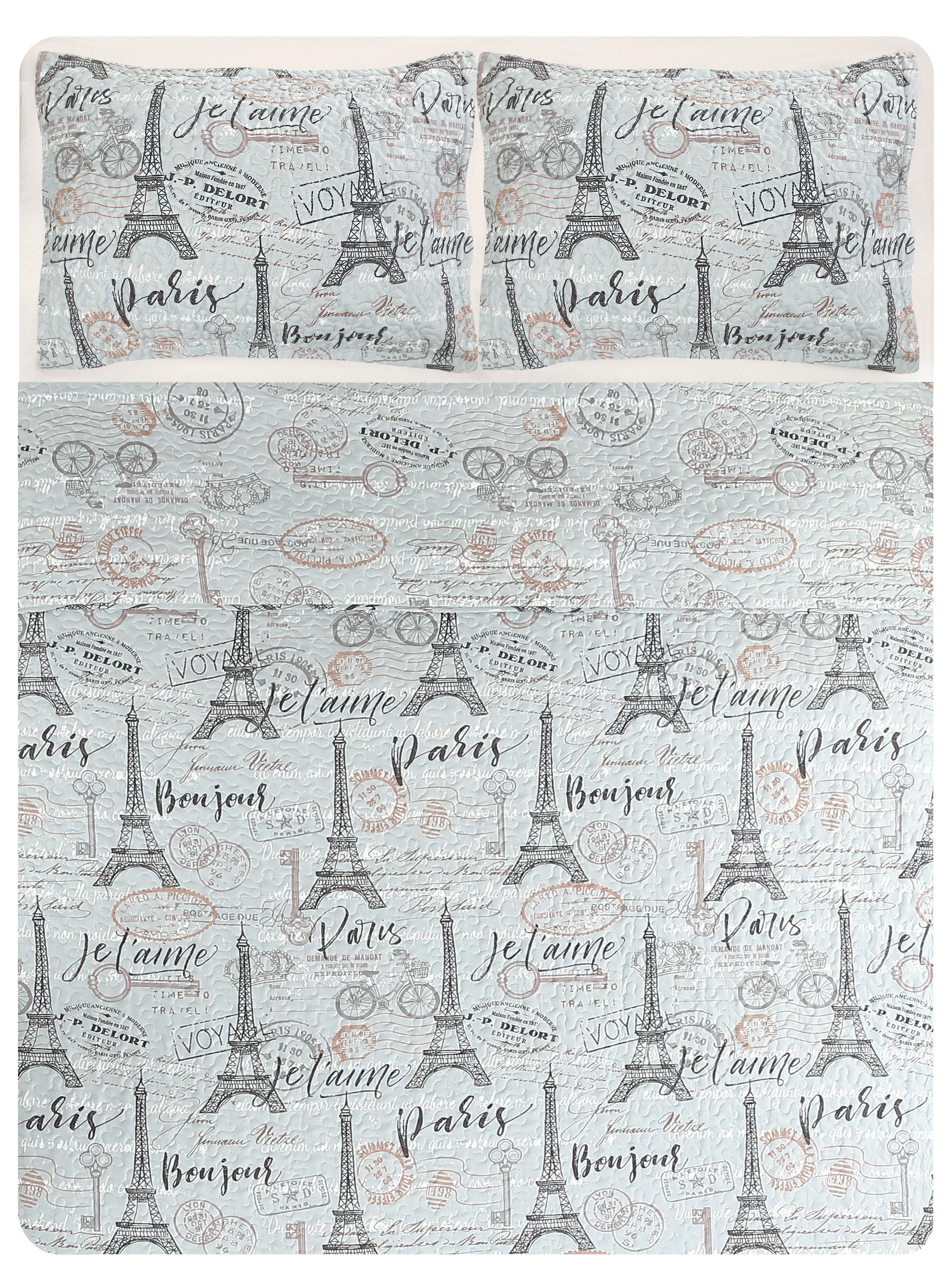 Quilt 2 Plazas Paris-3