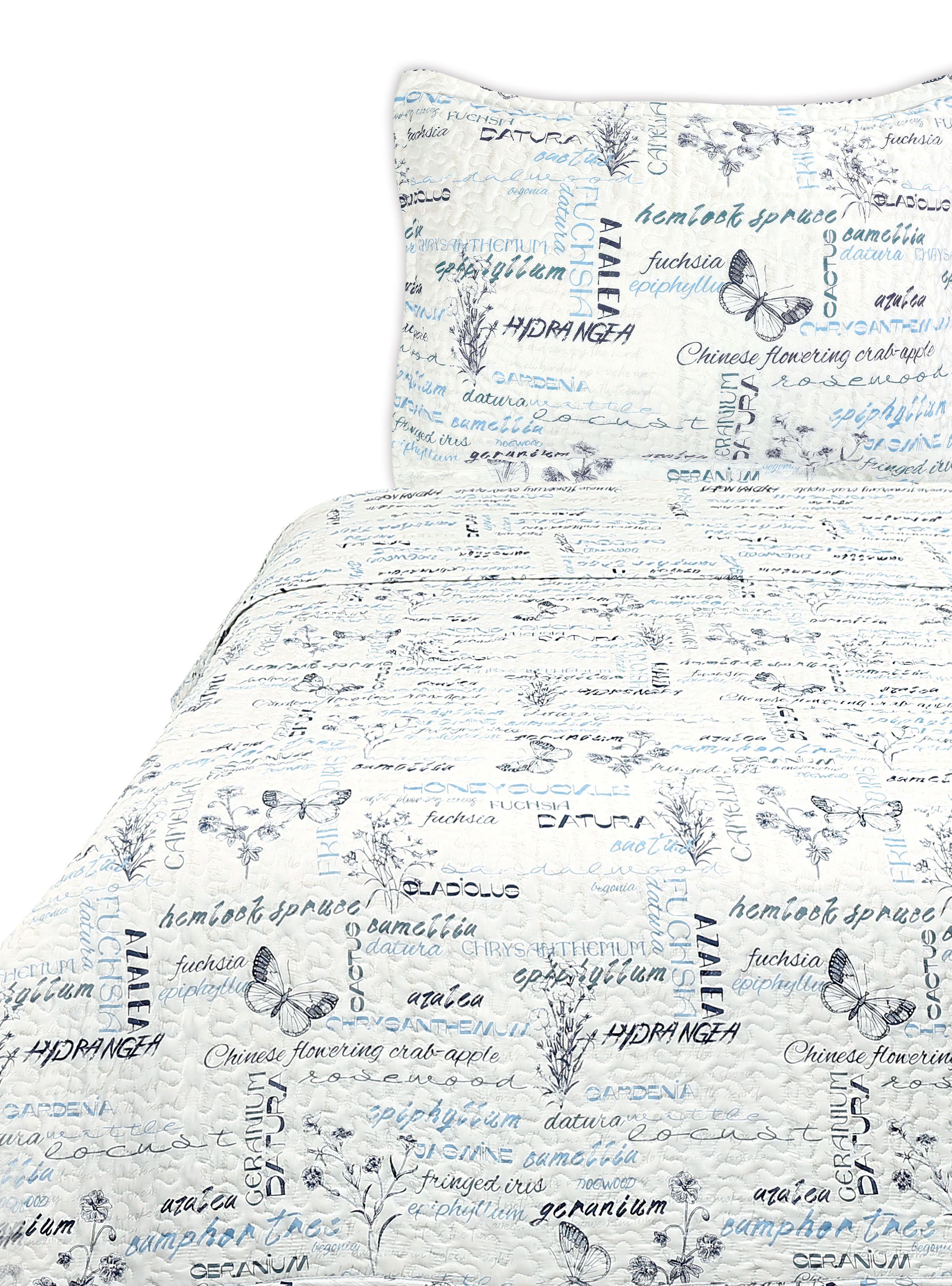 Quilt 1.5 Plazas Botánico Letras-0