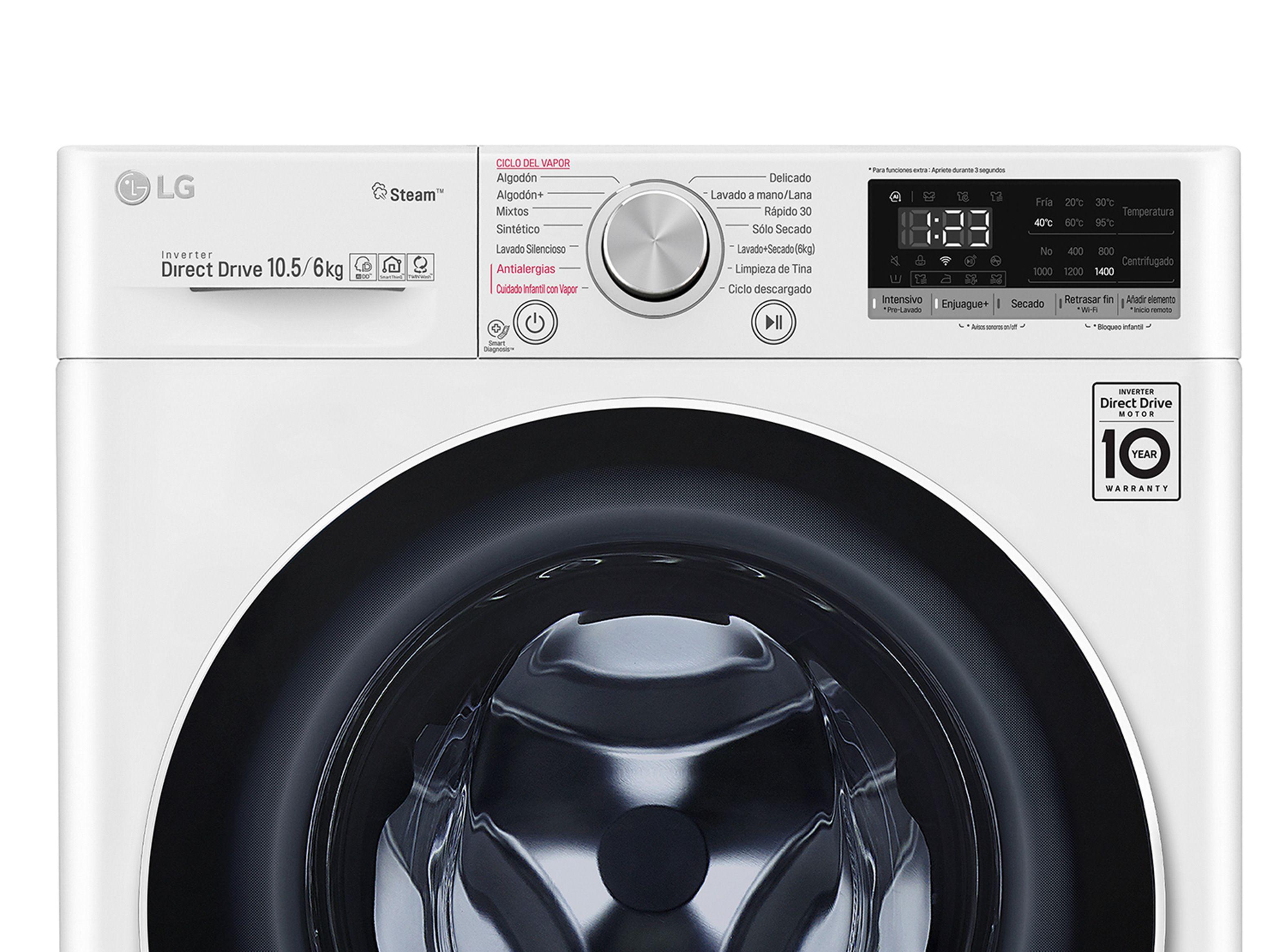 Lavadora-Secadora Carga Frontal 10.5/6 Kg WD10WVC4S6 AI DD-3