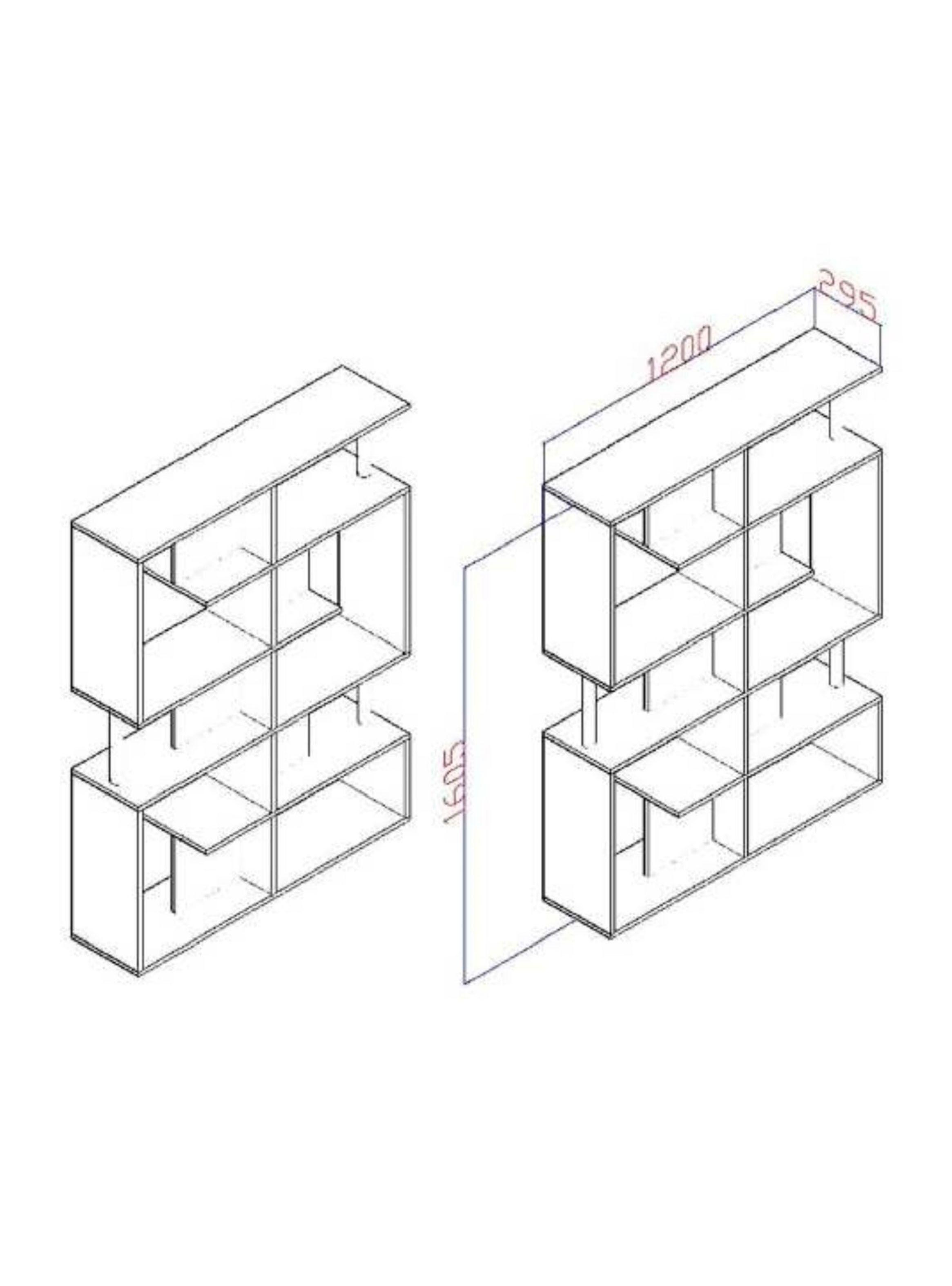 Estante Zigzag Rústico-1