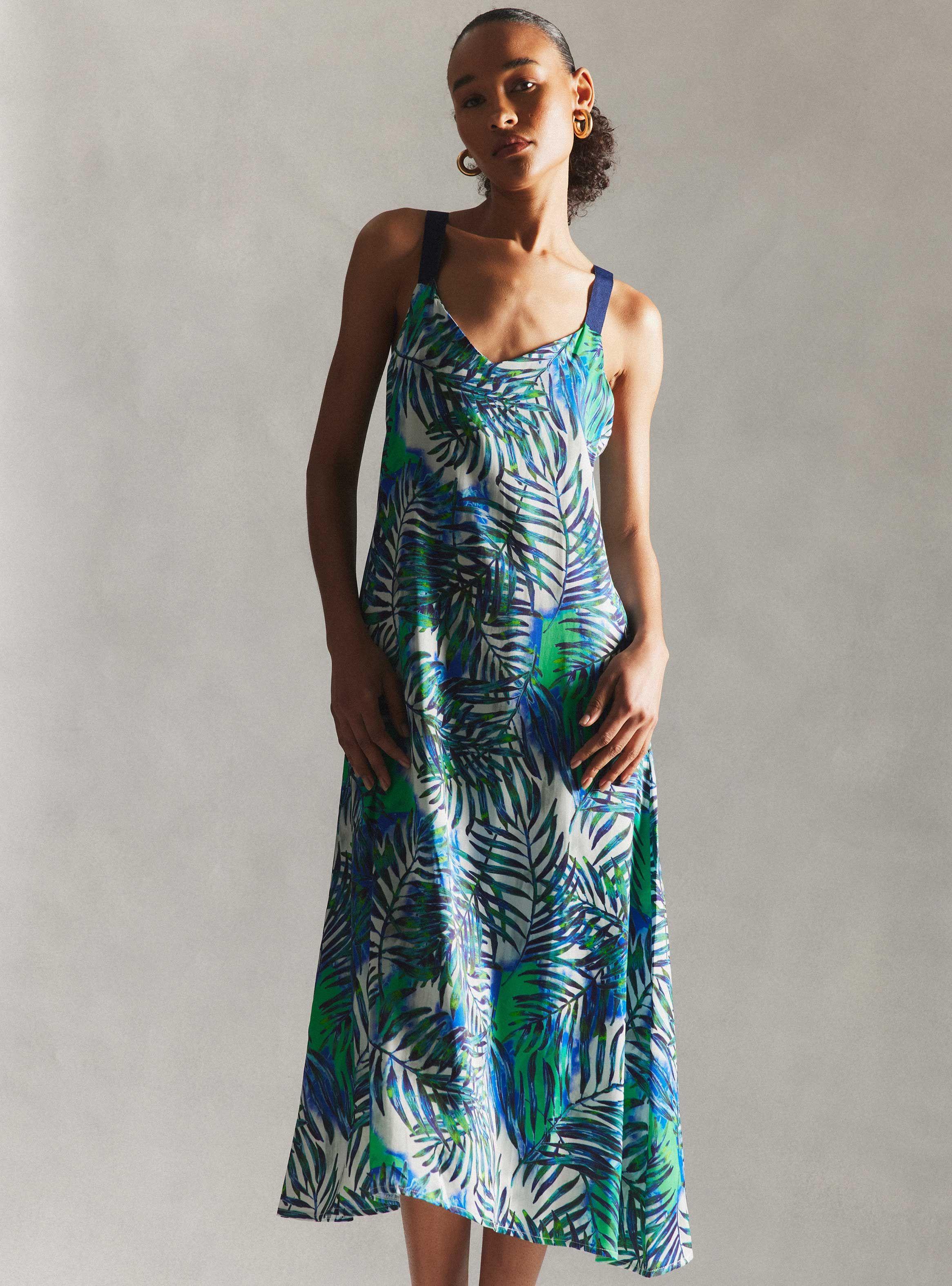 Vestido Satinado Hecho en Italia-0