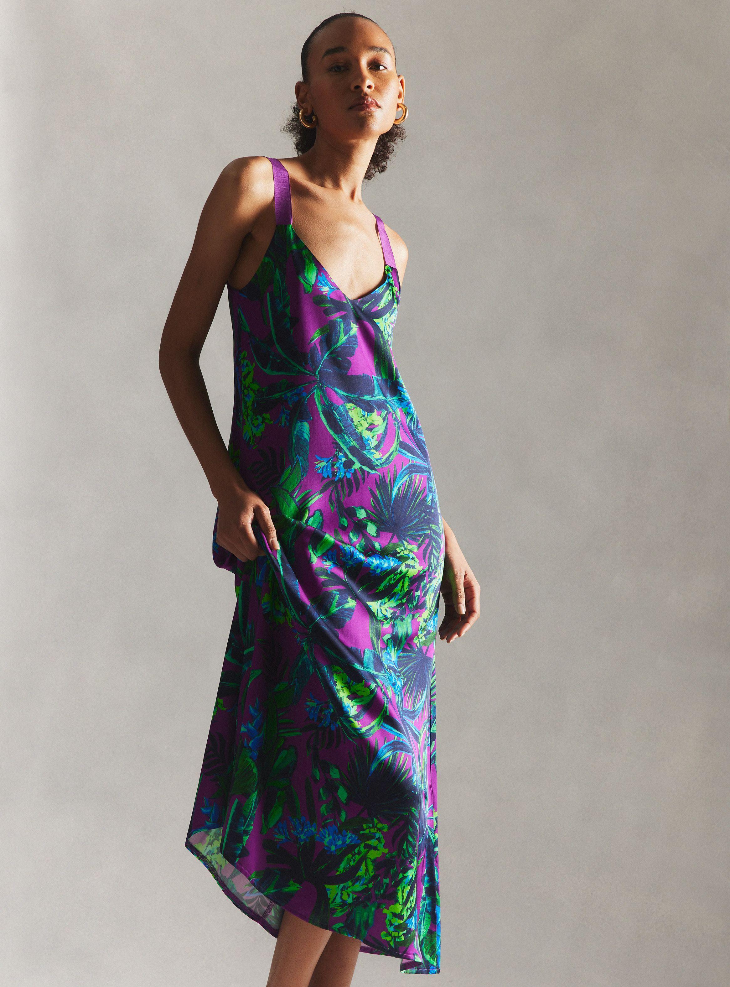 Vestido Satinado Hecho en Italia-0