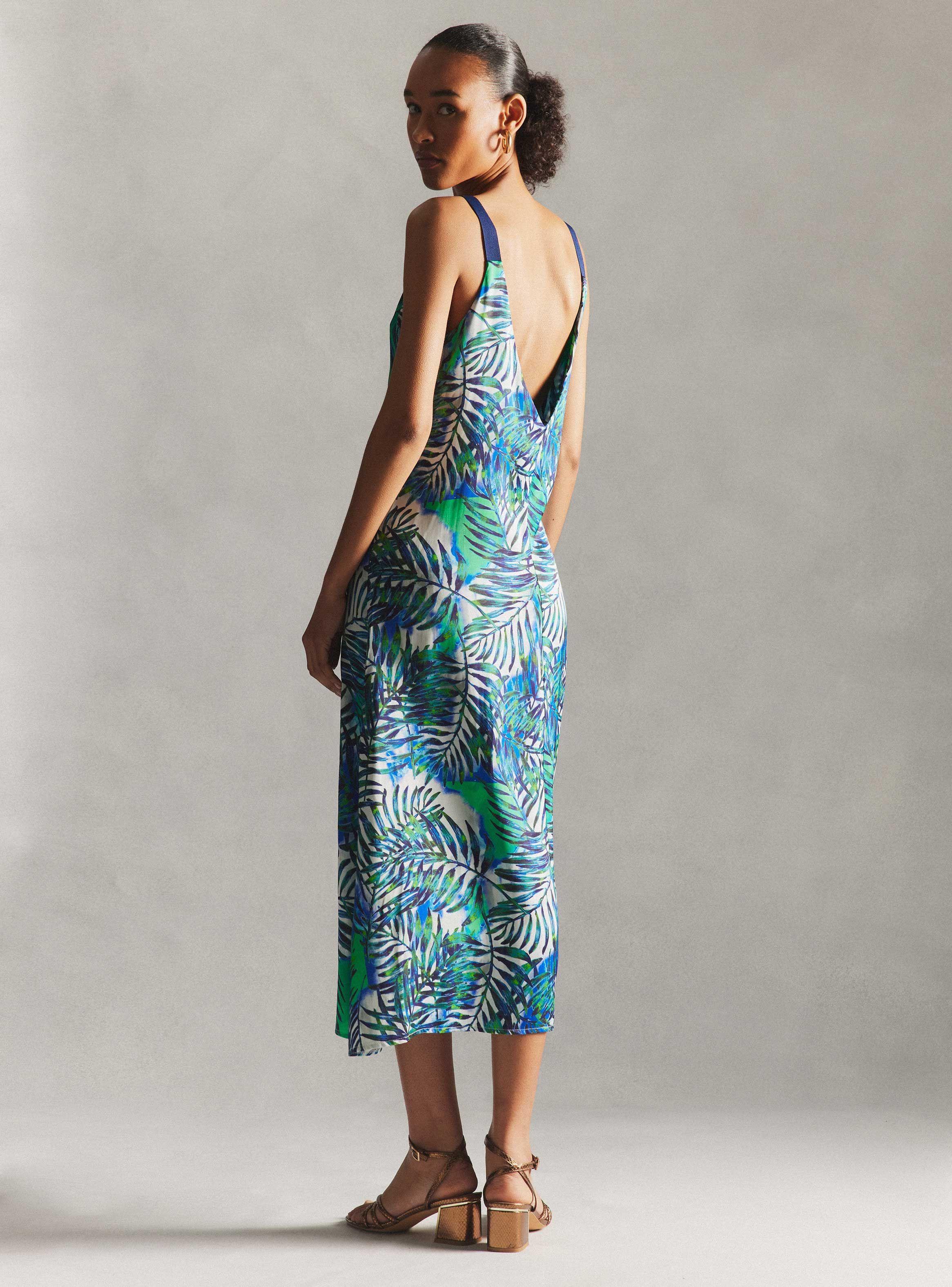 Vestido Satinado Hecho en Italia-5