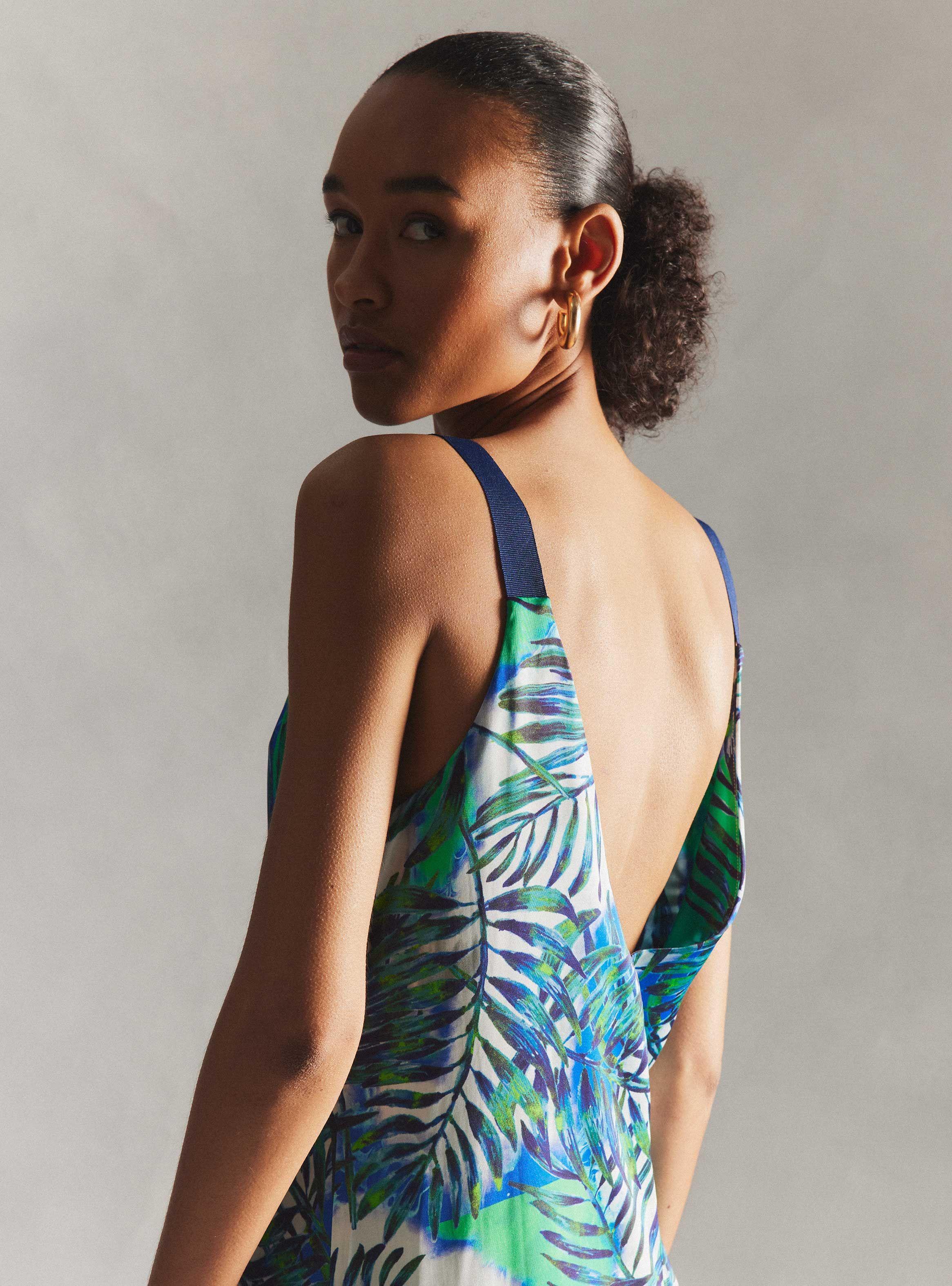 Vestido Satinado Hecho en Italia-3