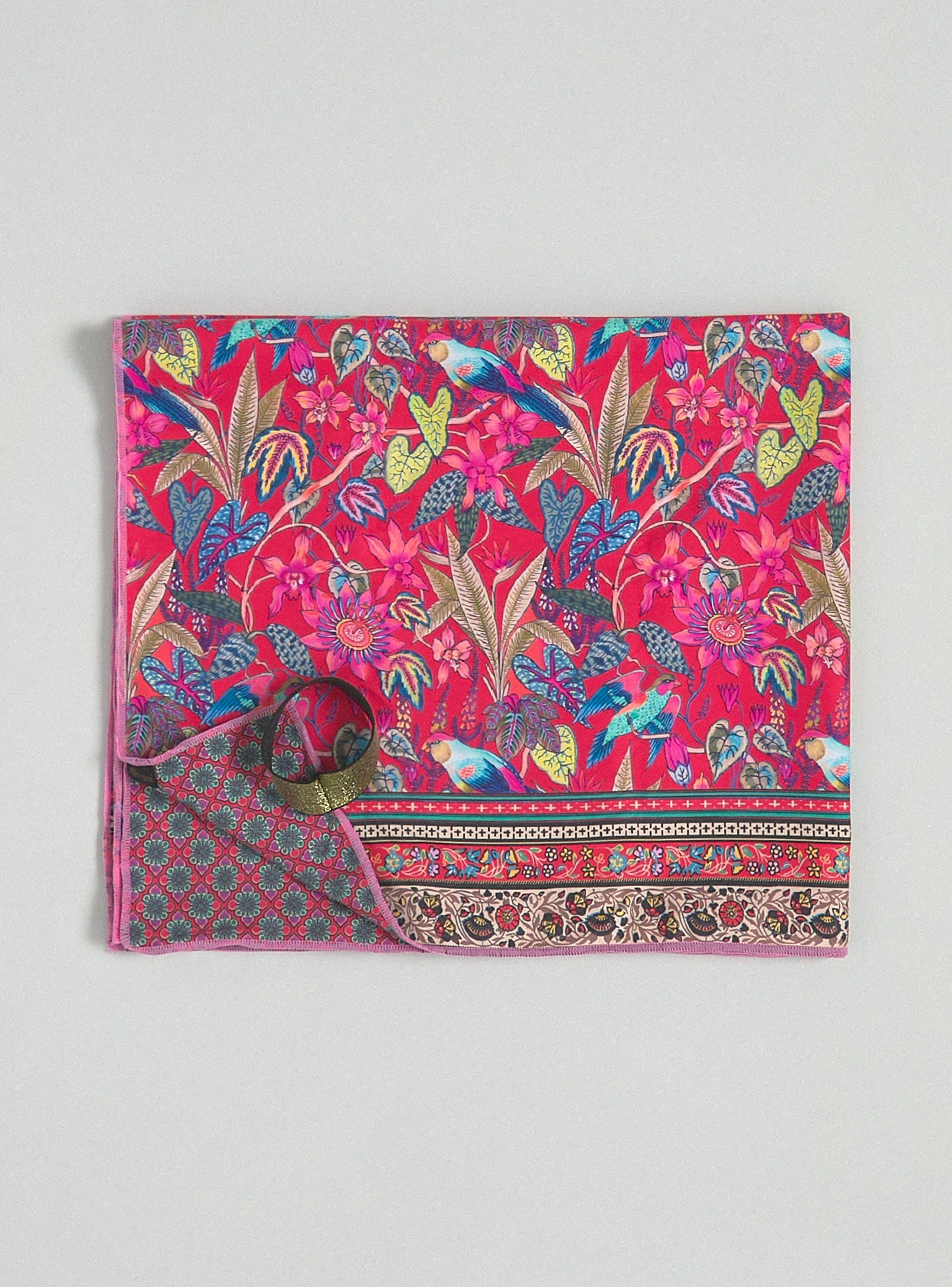 Pareo Toalla Microfibra Estampada Reversible-0