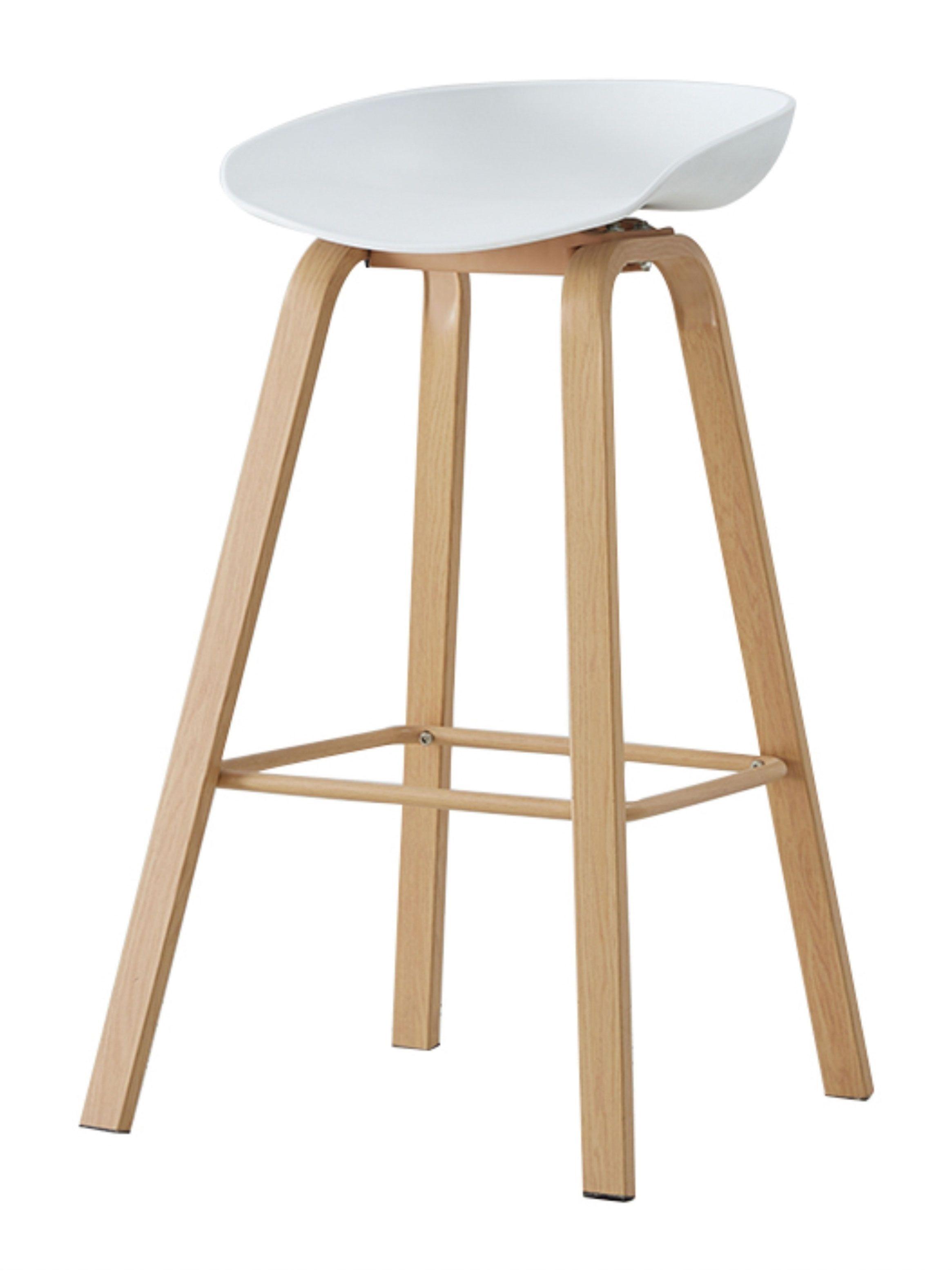 Banca Piso de Bar B-47 Negro-Café Claro-0