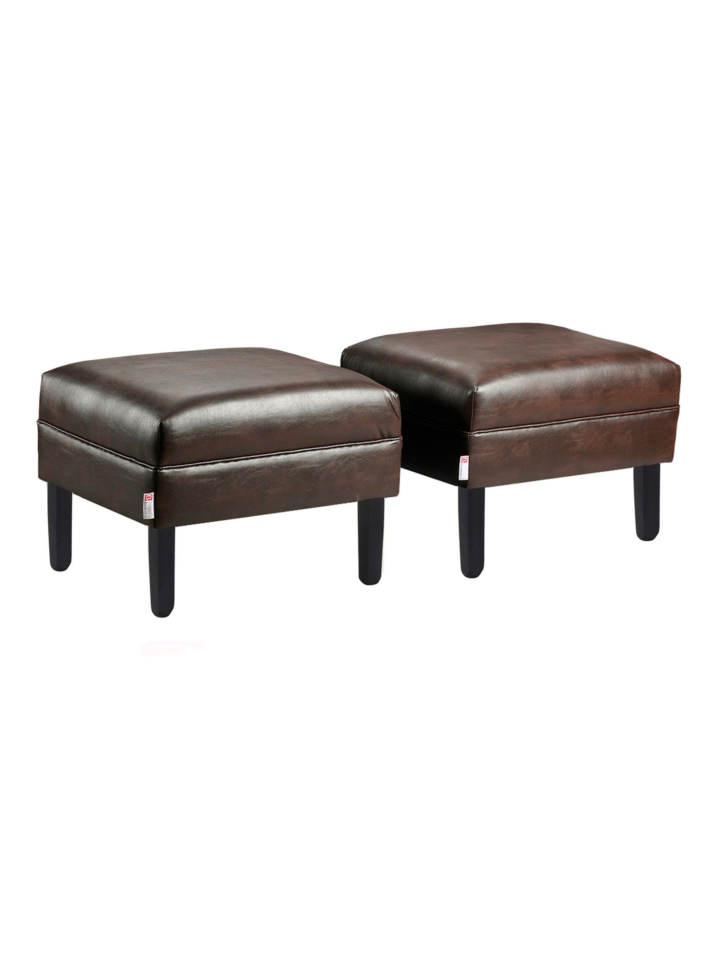 Set 2 Poufs Sky PU 00-2