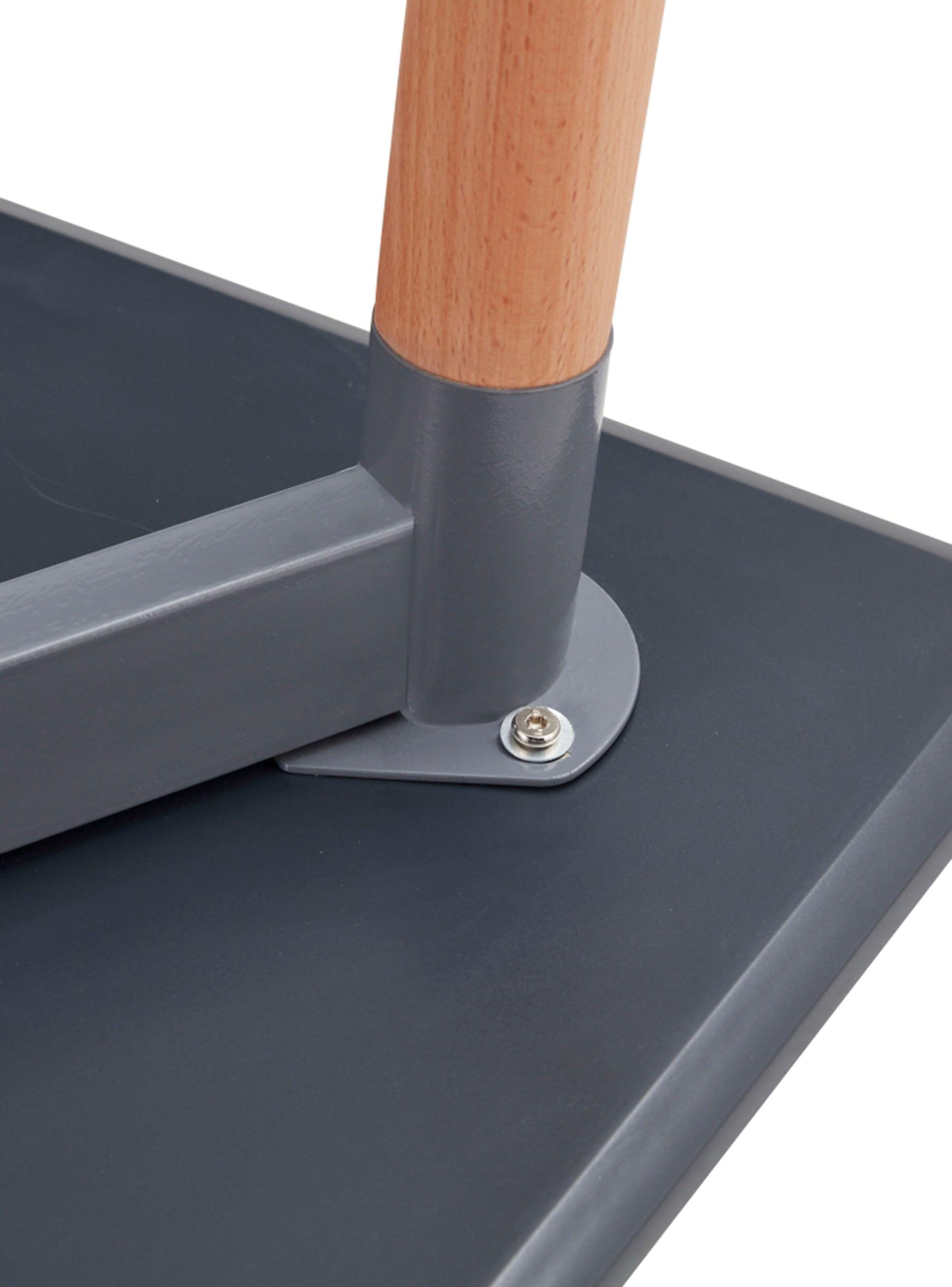 Mesa M160 6P Negro-Café Claro-3