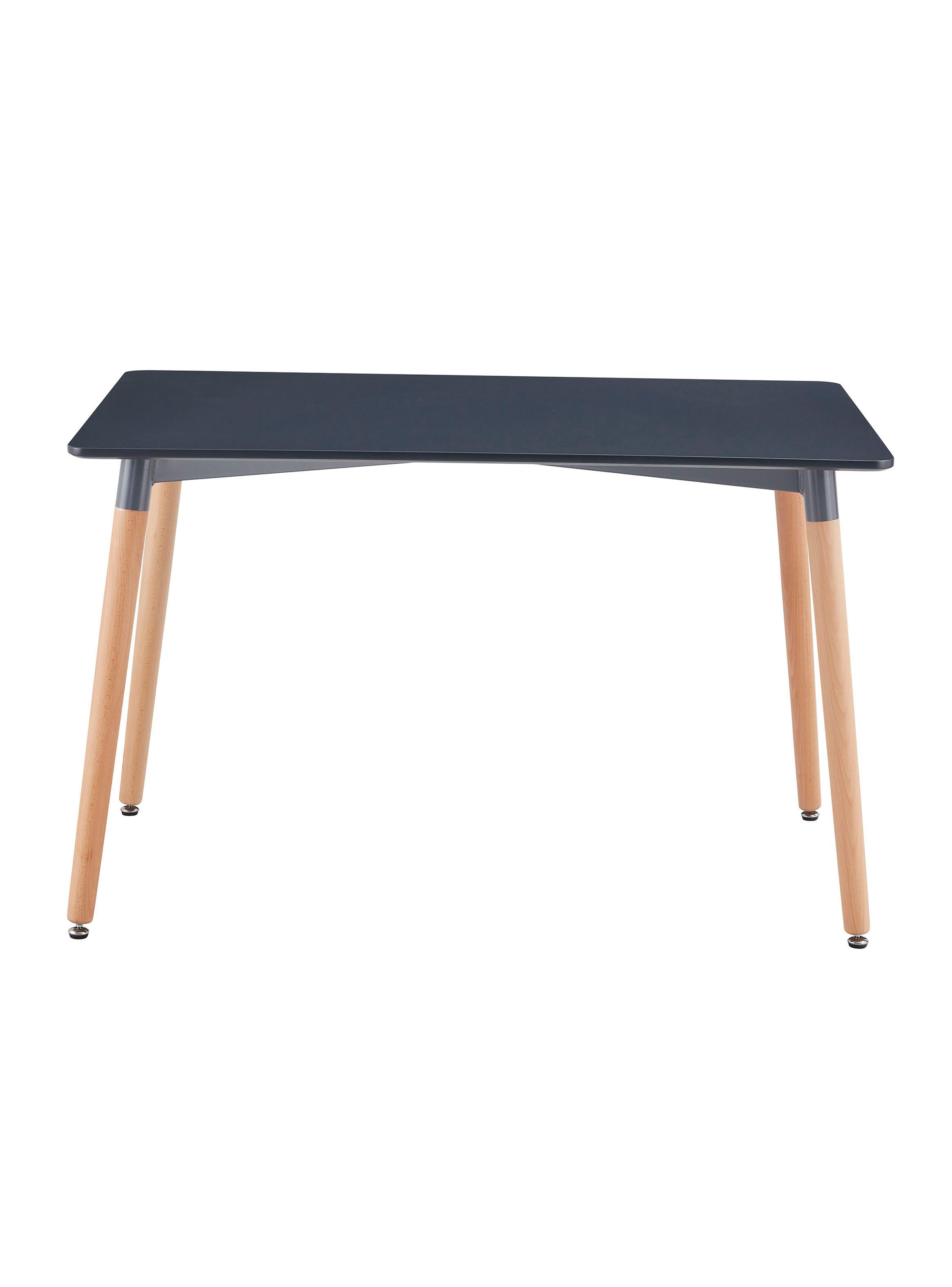 Mesa M160 6P Negro-Café Claro-2