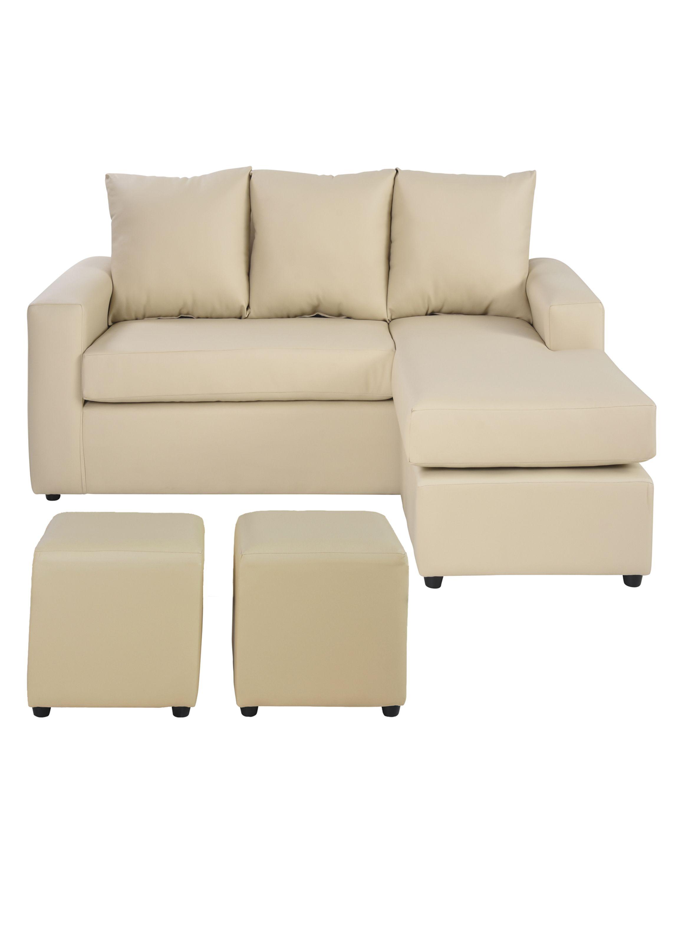 Sofá Bi-L 3C PU Beige-0