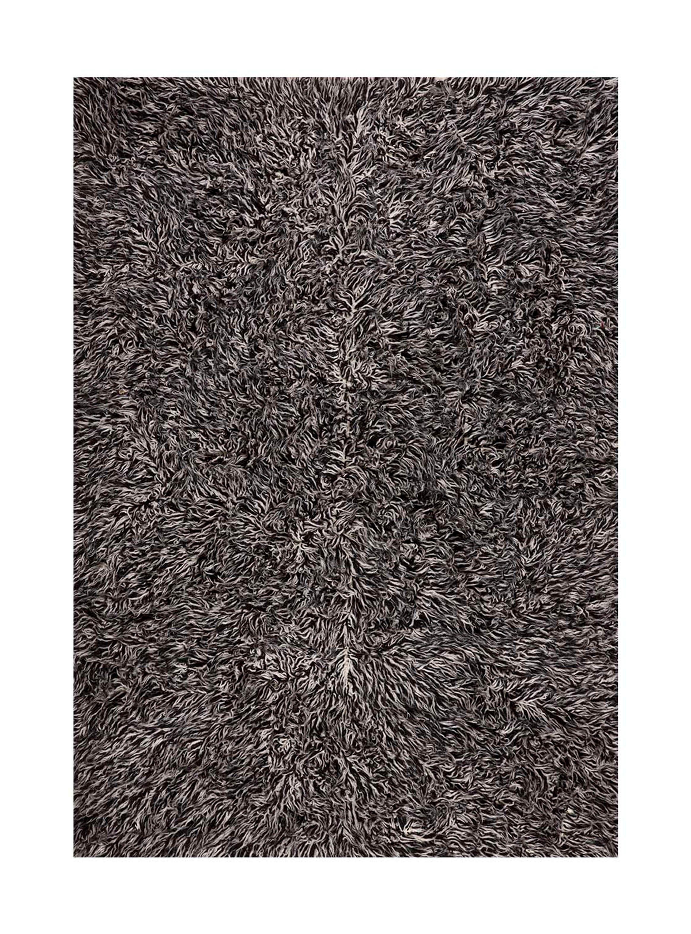 Alfombra Flokati Negro 200 x 300 cm-0