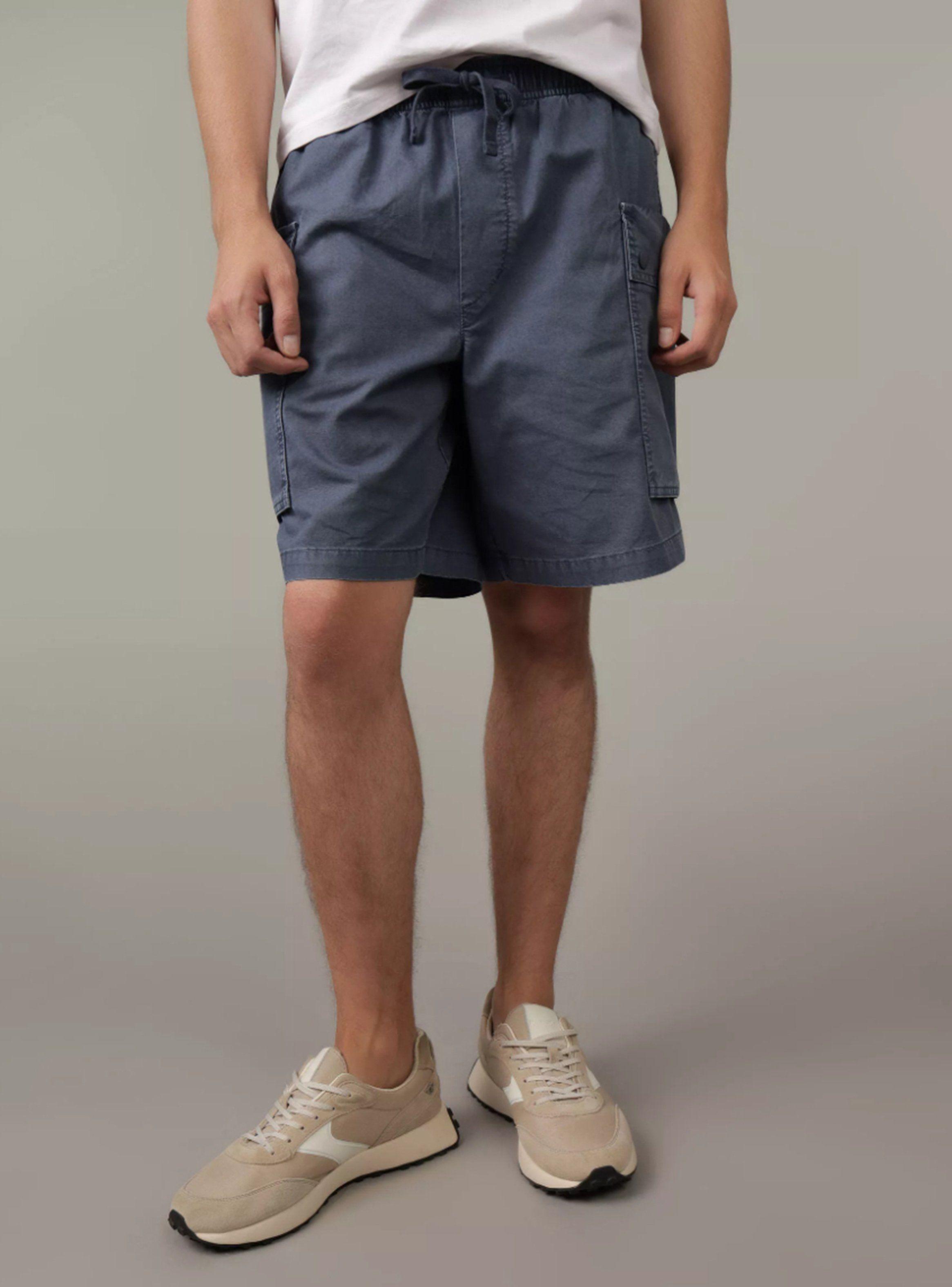 Short AE Flex Cargo Mezcla de Lino-0