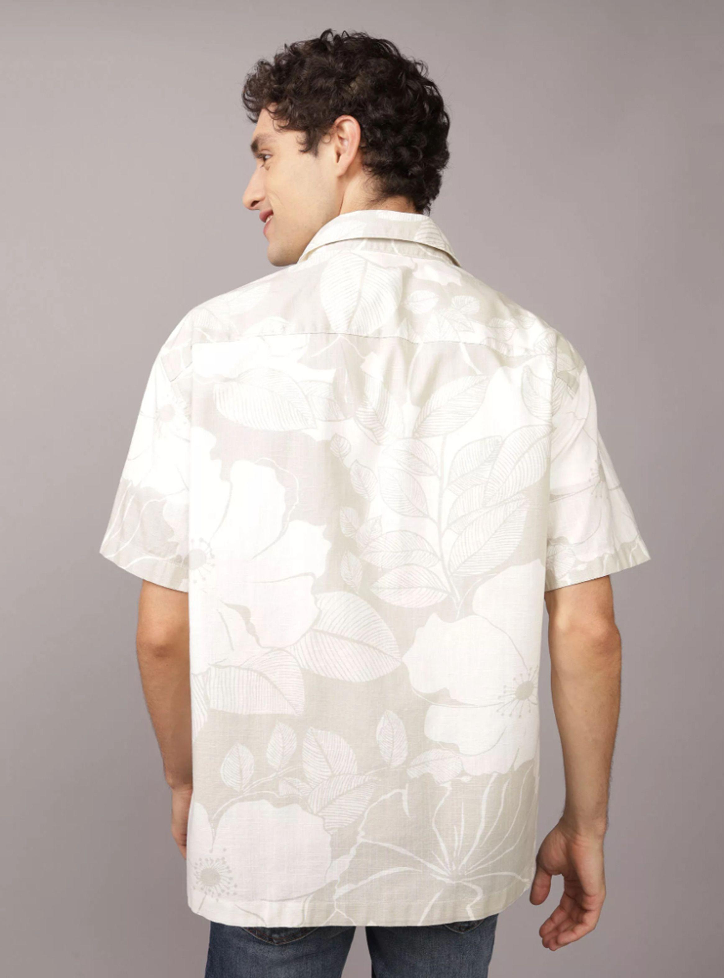 Camisa AE Floreada Manga Corta-1