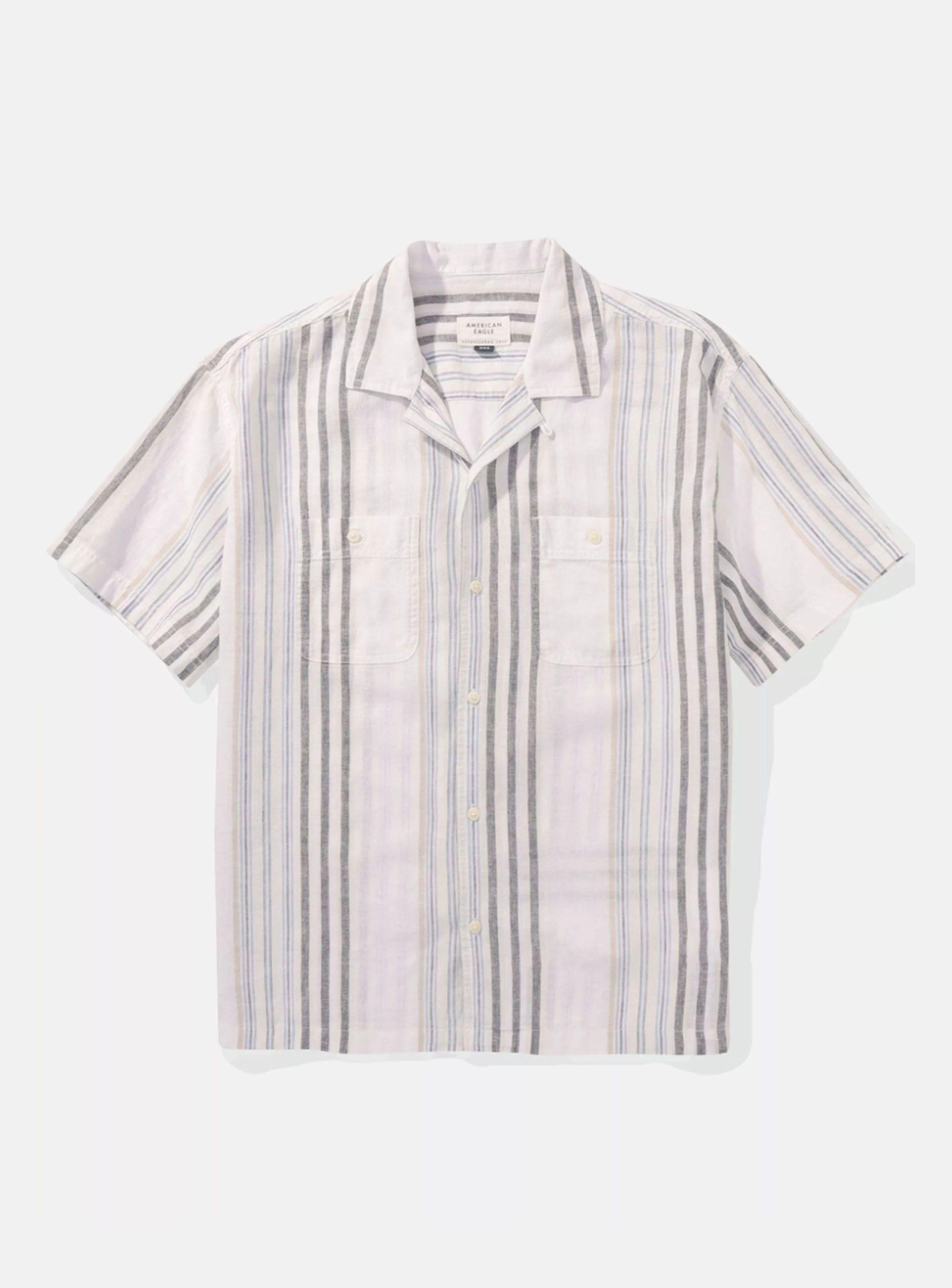 Camisa AE Rayas Manga Corta-2