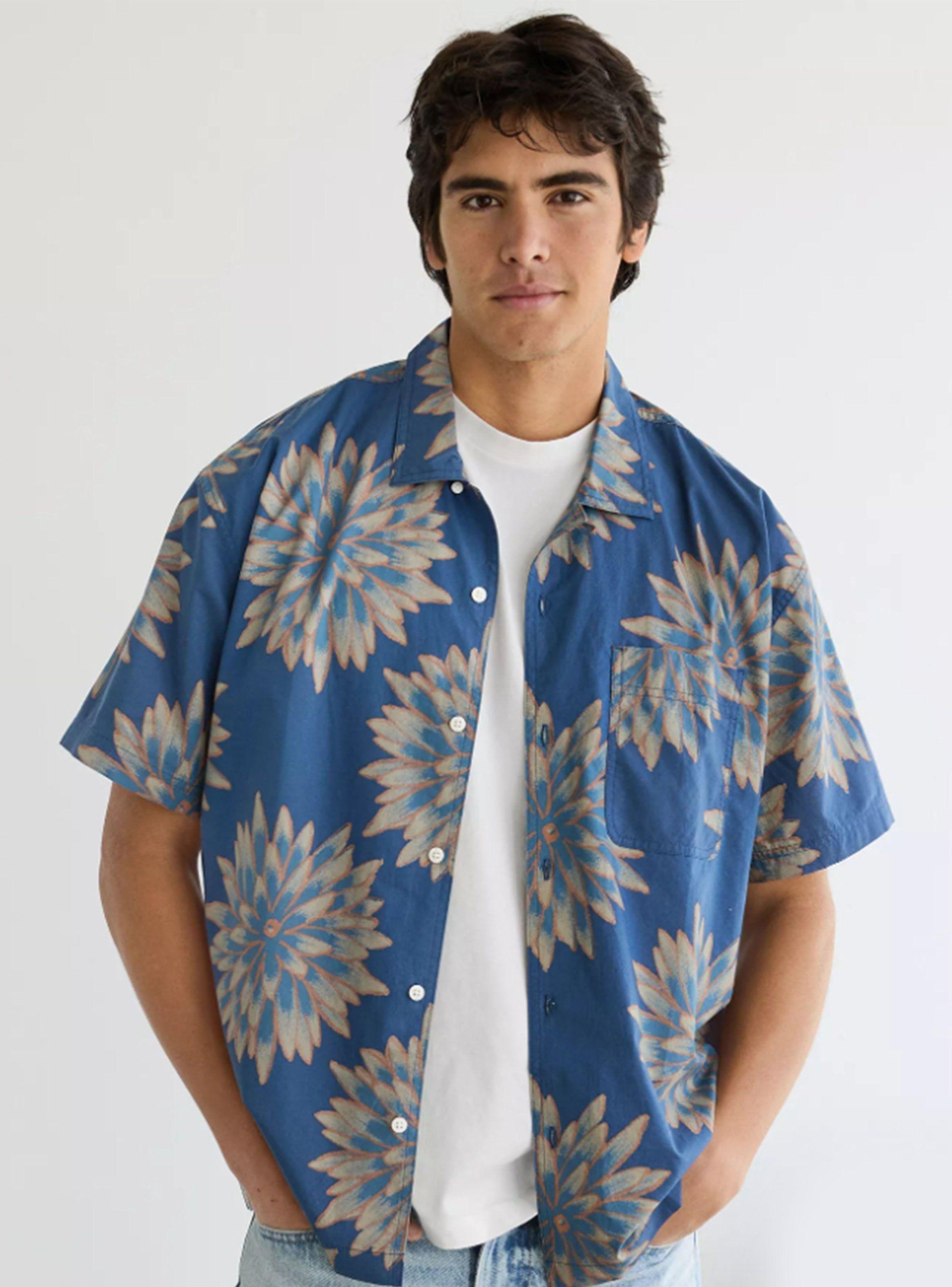 Camisa AE Flores Manga corta-0