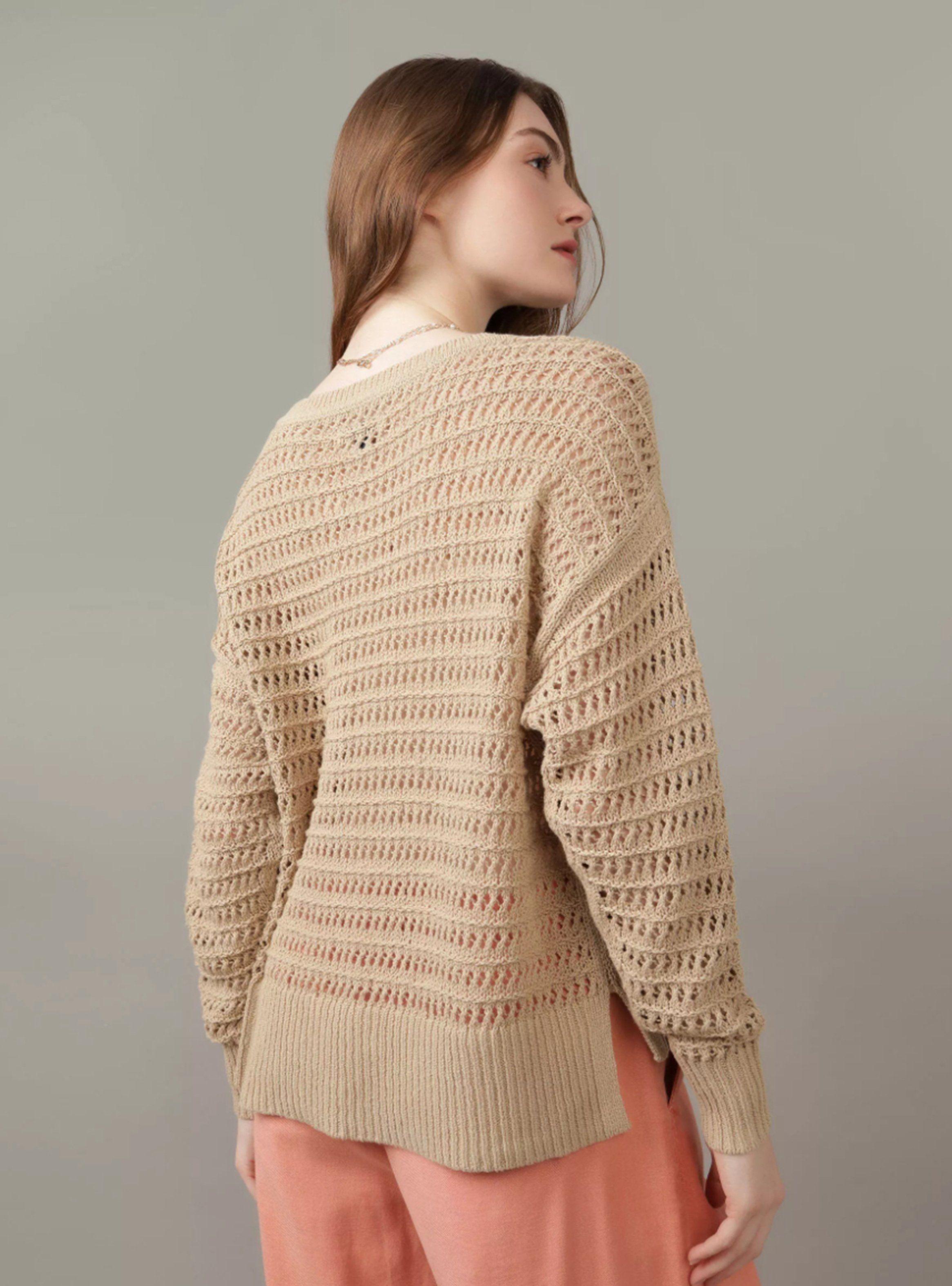 Sweater Ae Crochet Manga Larga-1