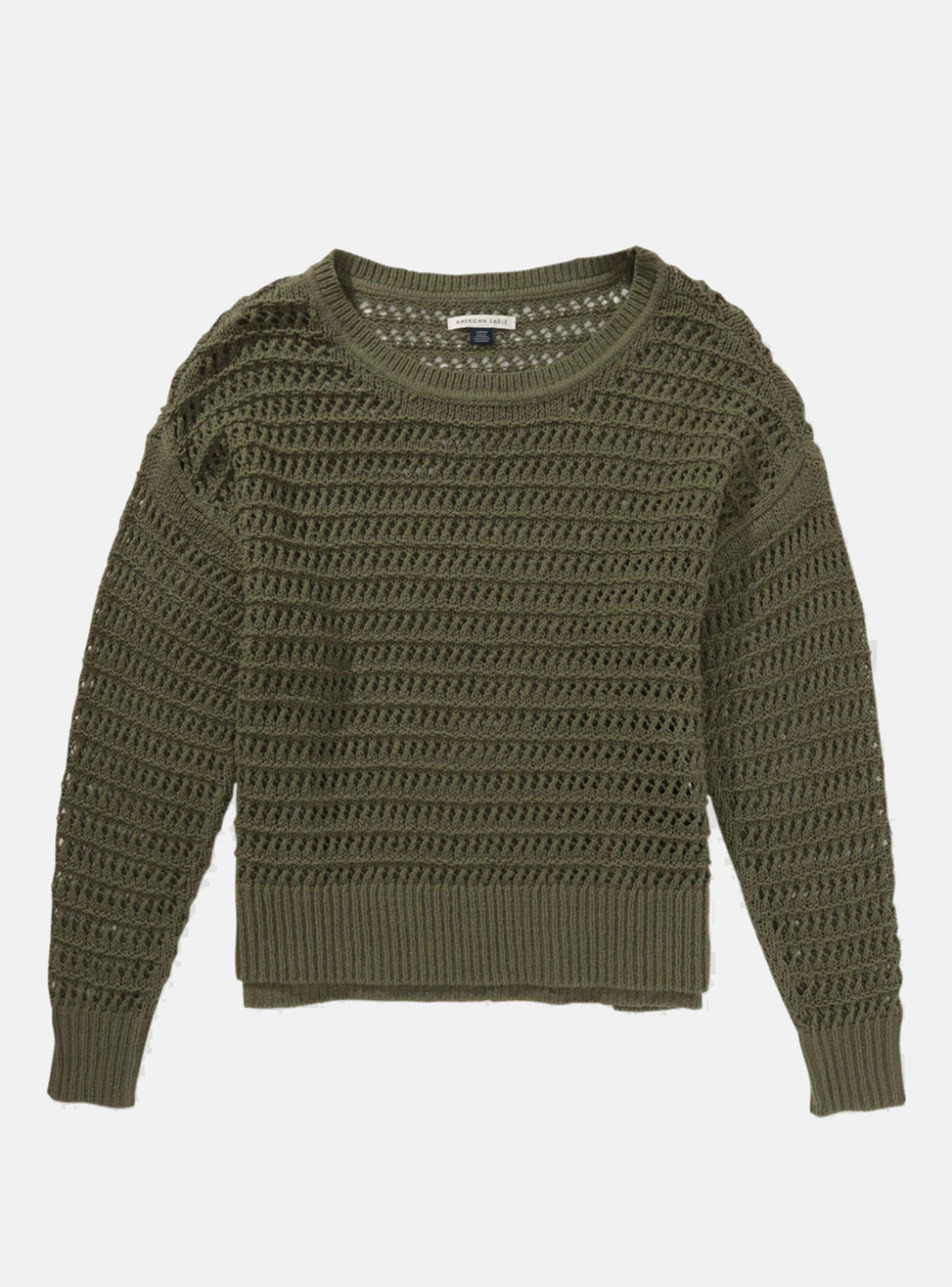 Sweater Ae Crochet Manga Larga-0