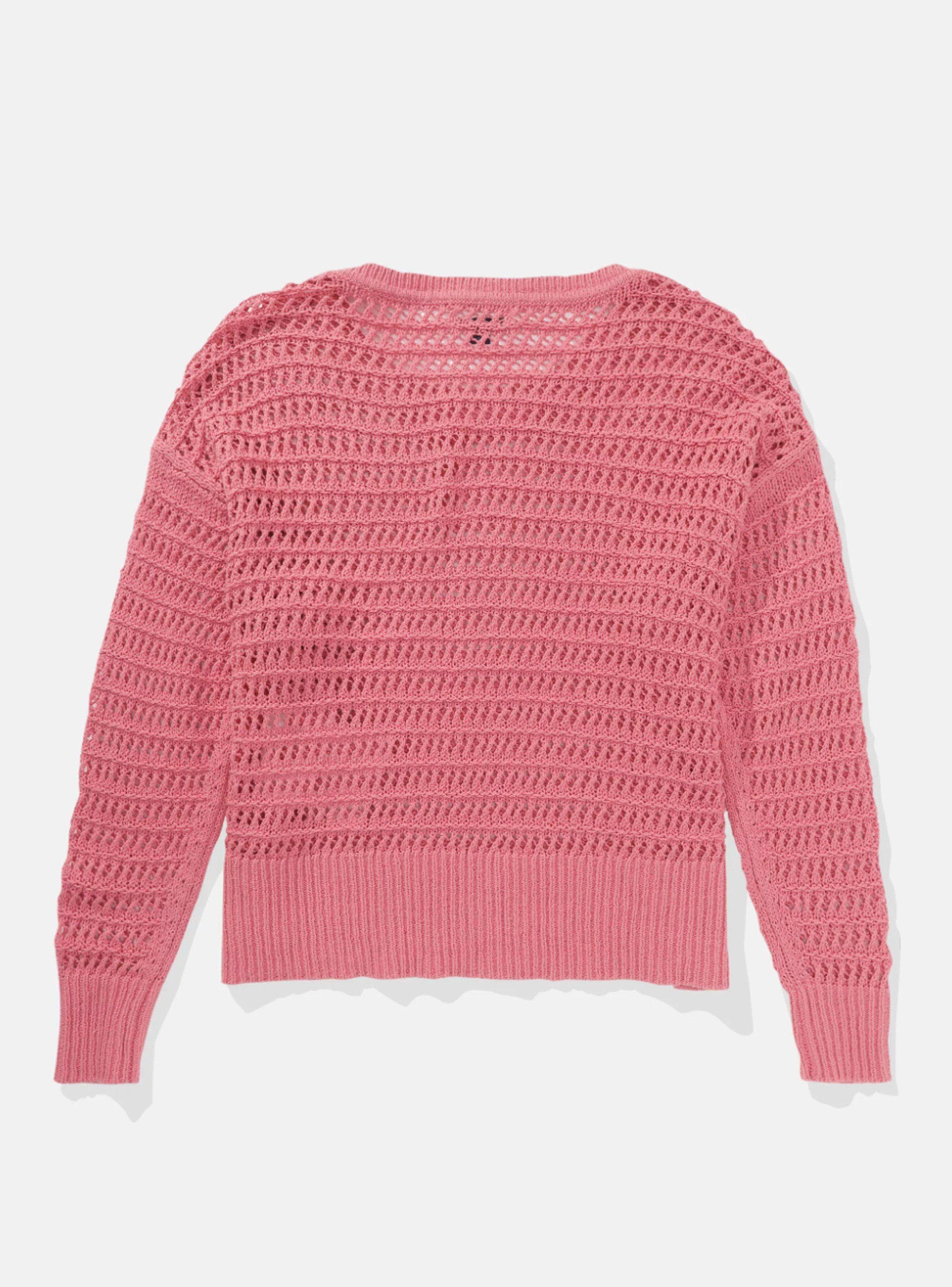 Sweater Ae Crochet Manga Larga-0