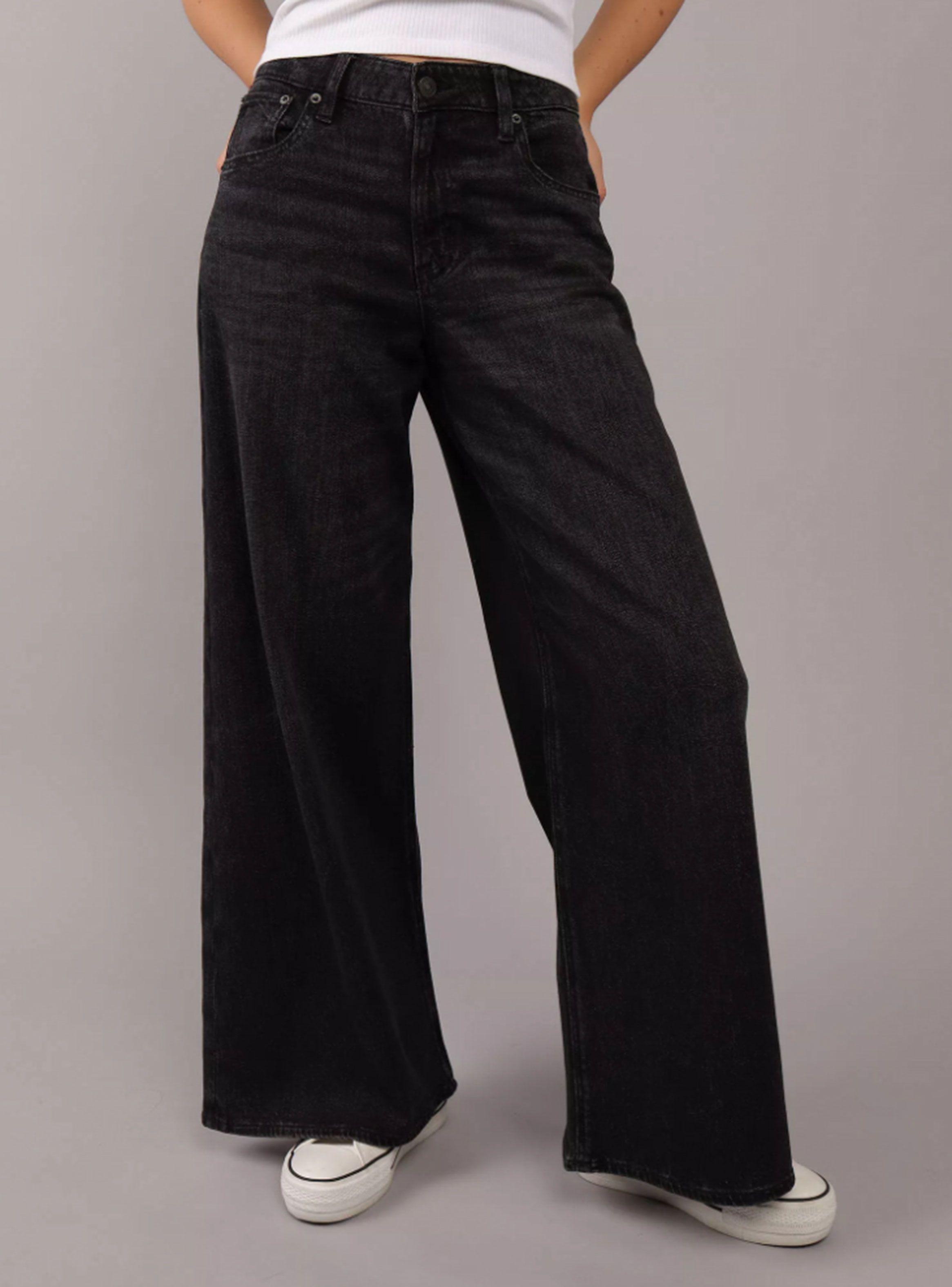 Jeans Ae Wide Leg Tiro Alto-0