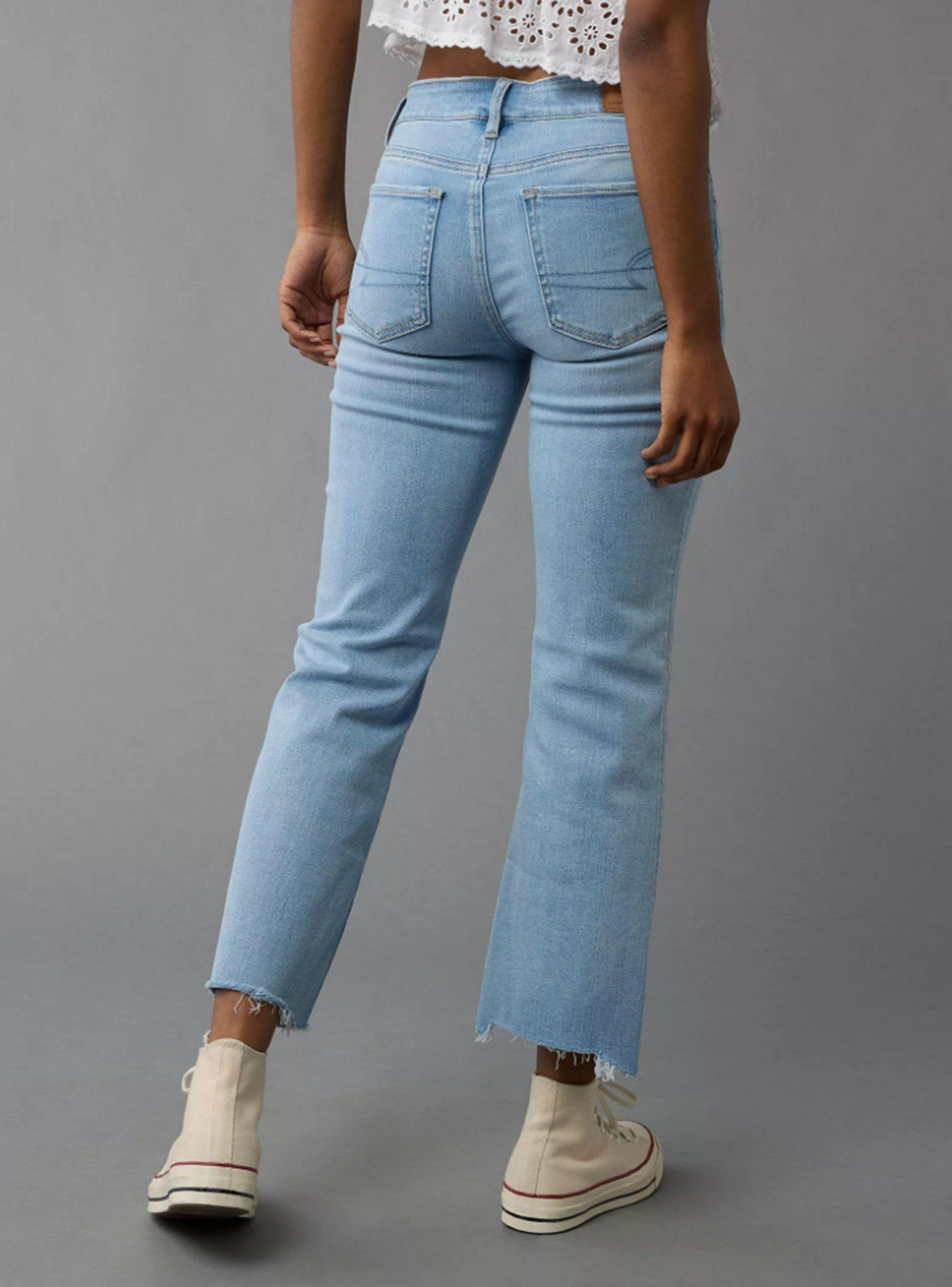 Jeans Ae Next Level Kick Bootcut Crop Tiro Alto-1