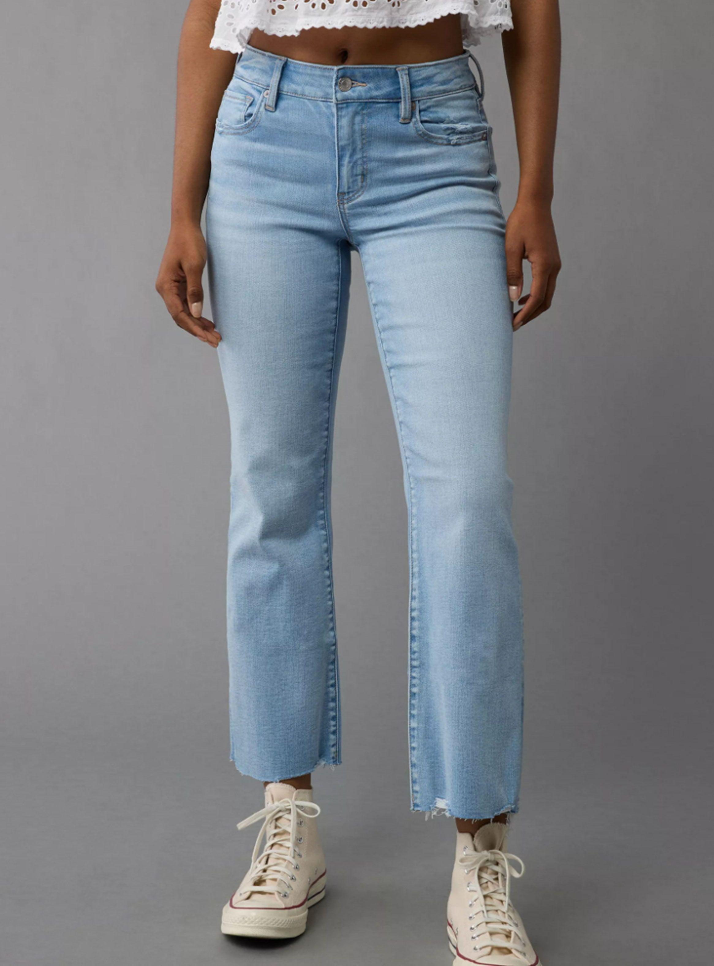 Jeans Ae Next Level Kick Bootcut Crop Tiro Alto-0