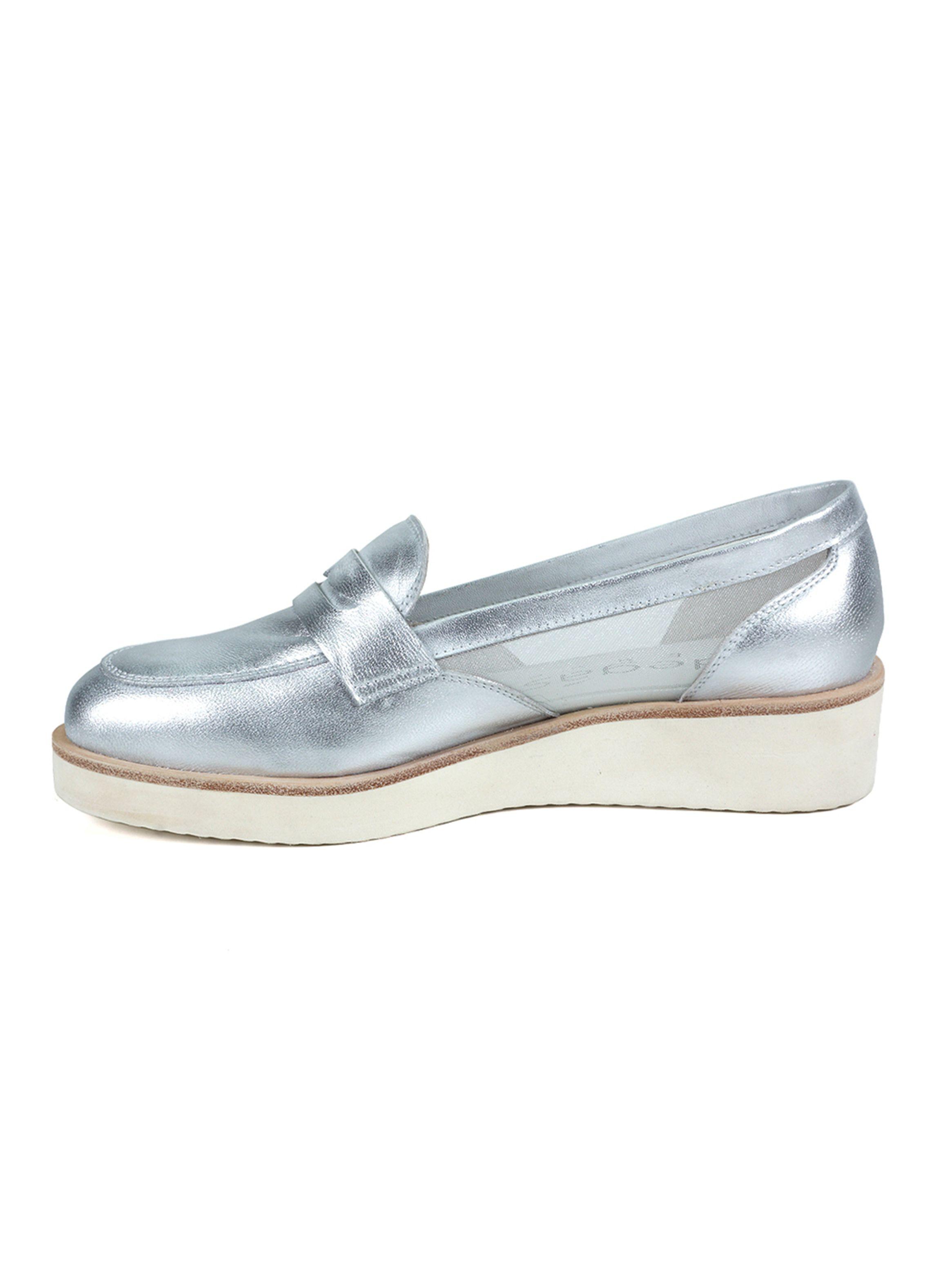 Mocasín Degas LU3001 Mujer Plata-2