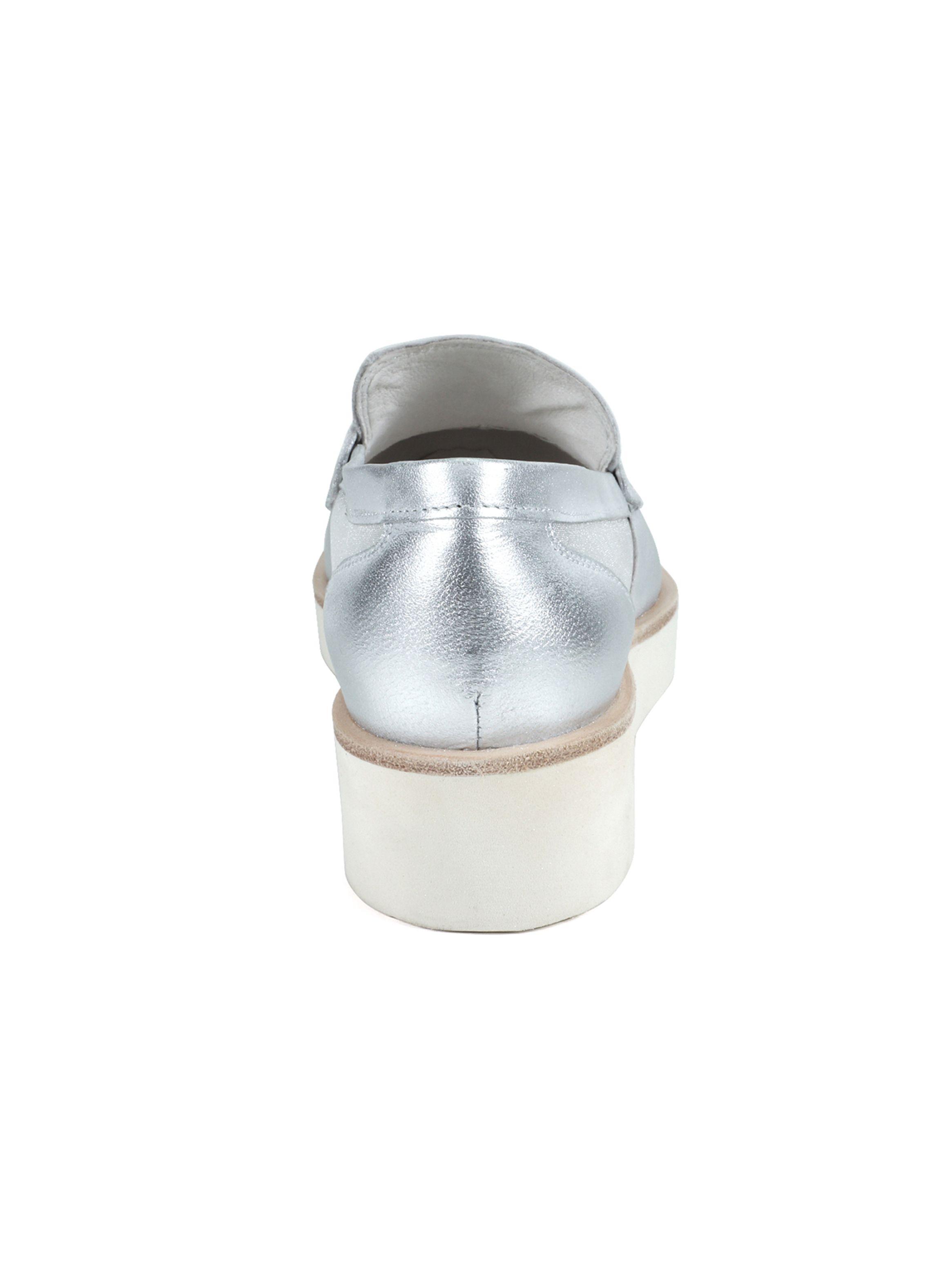 Mocasín Degas LU3001 Mujer Plata-3