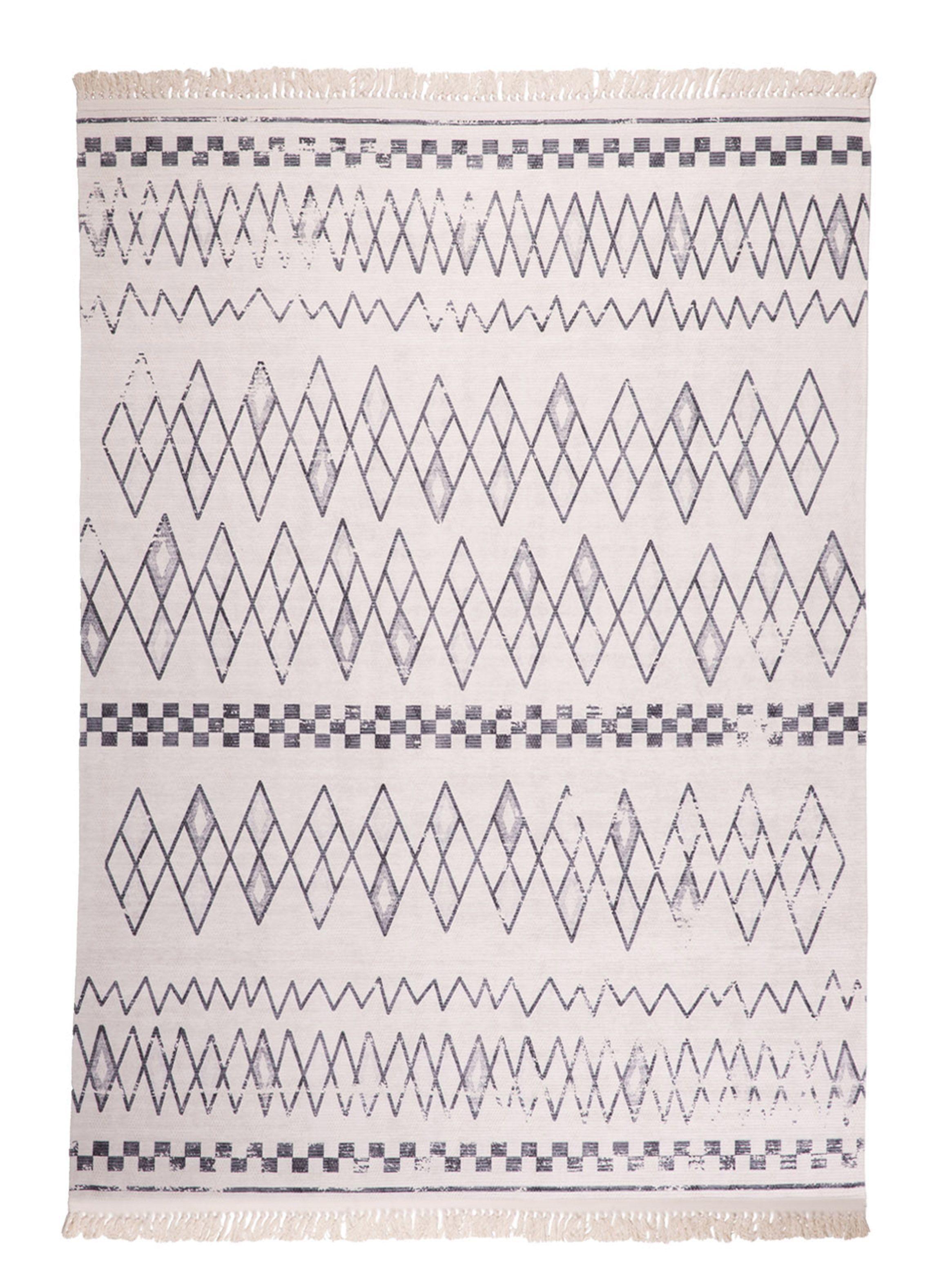 Alfombra Kelim Crema 200 x 300 cm-0