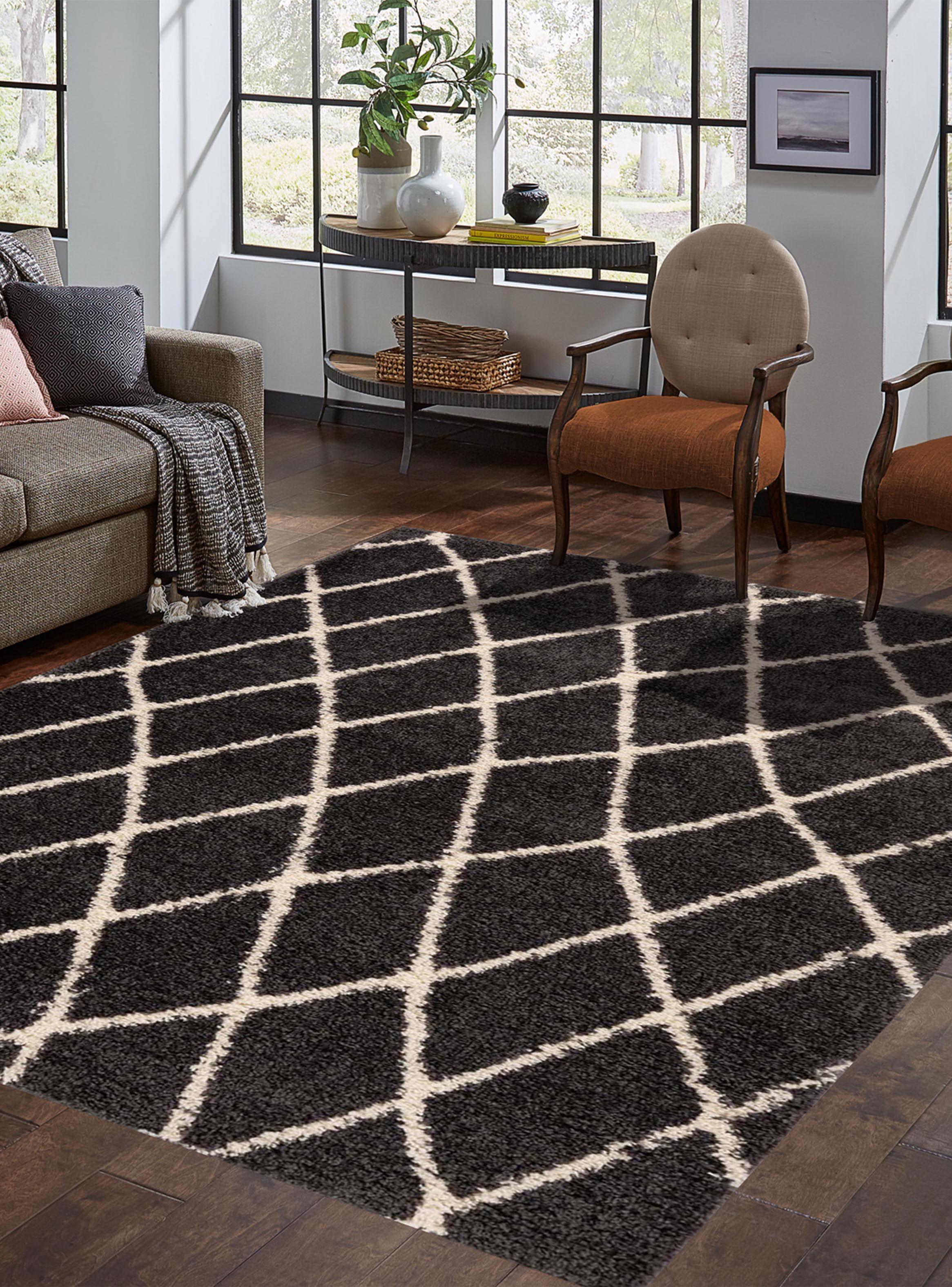 Alfombra Jacinta Gris 200 x 290 cm Rombos-2