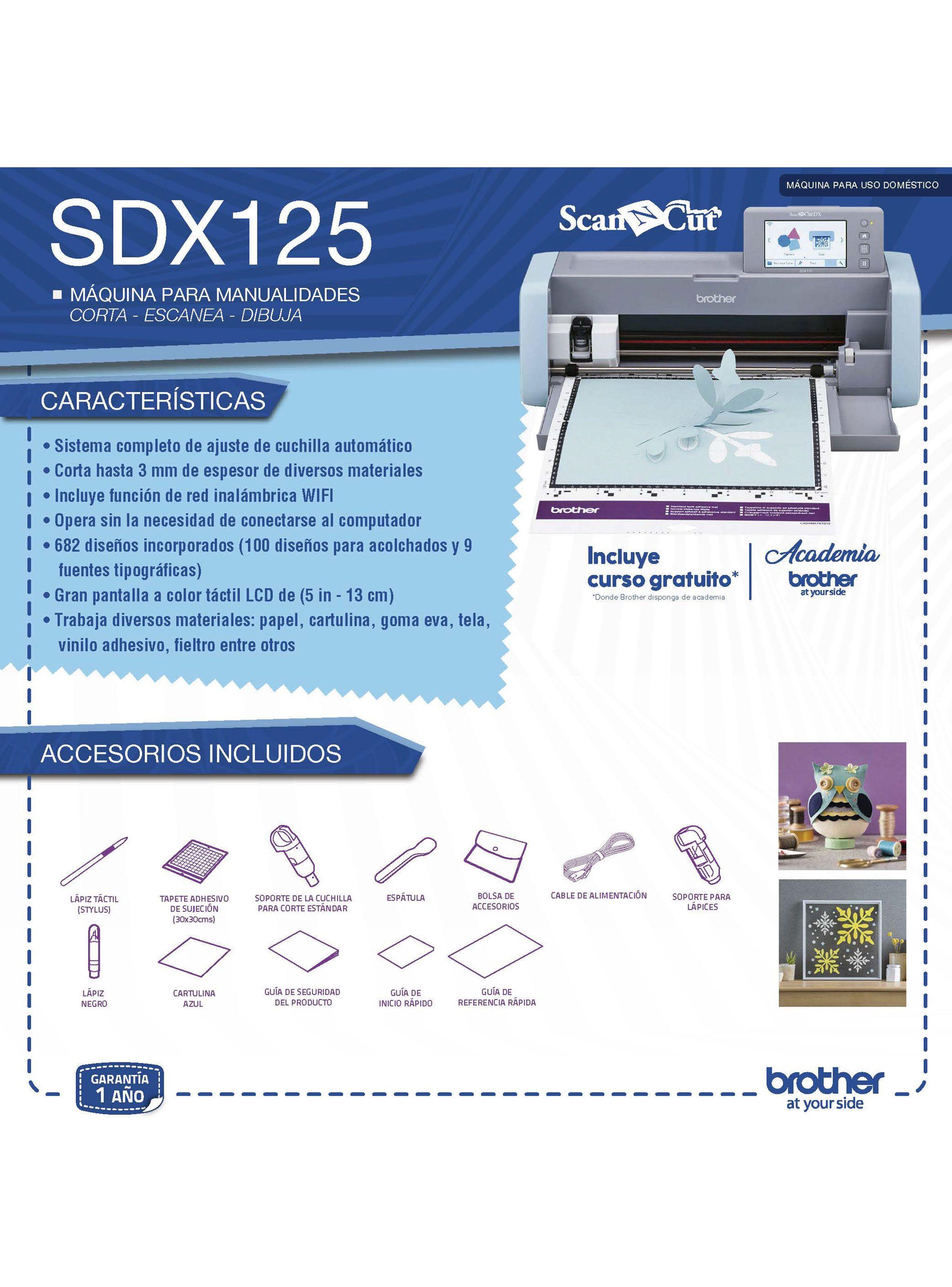 Máquina ScanNcut de Corte y Escaneo Brother SDX125-4