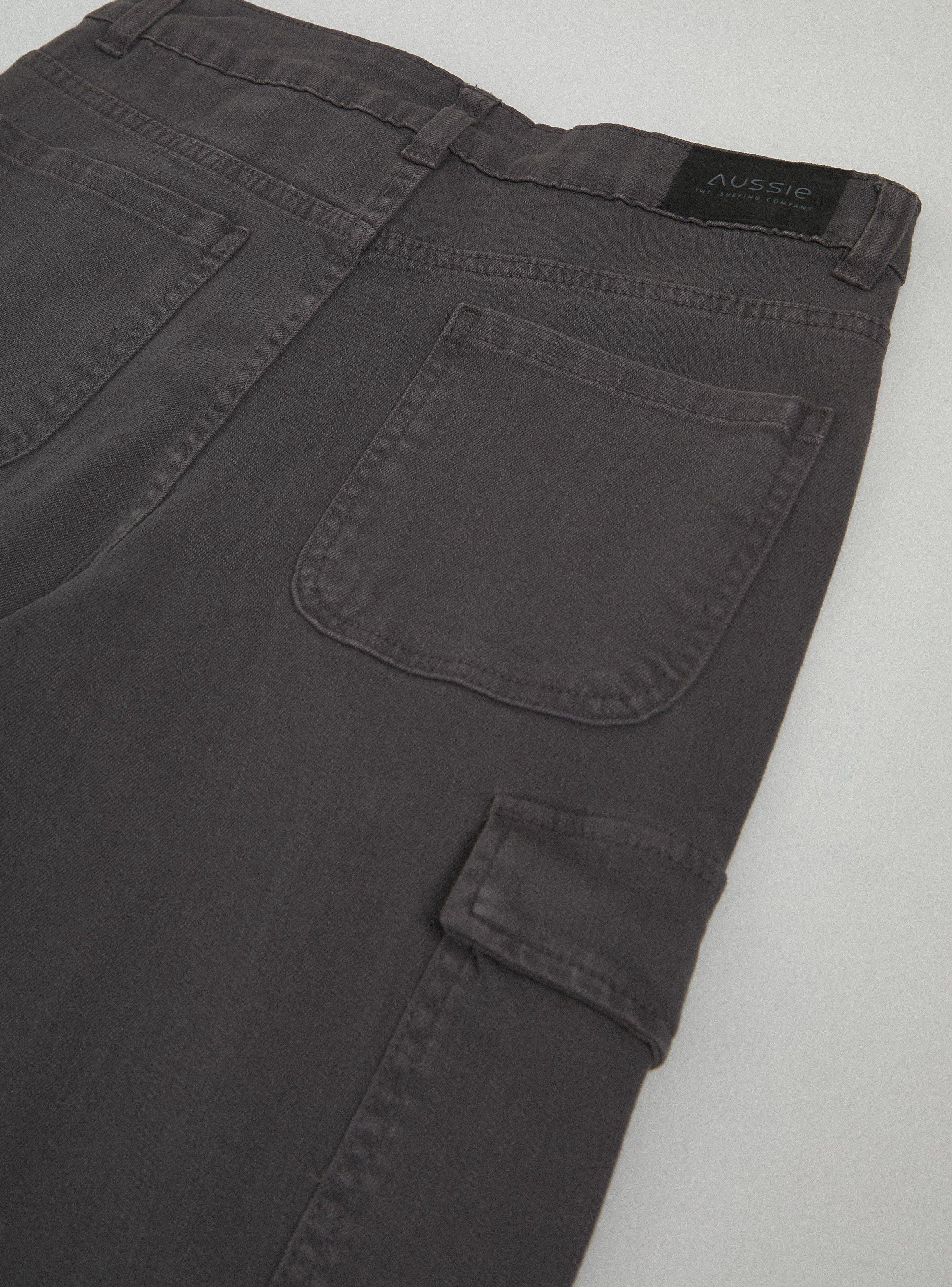 Pantalón Bolsillo Cargo con Detalle Deflecado-3