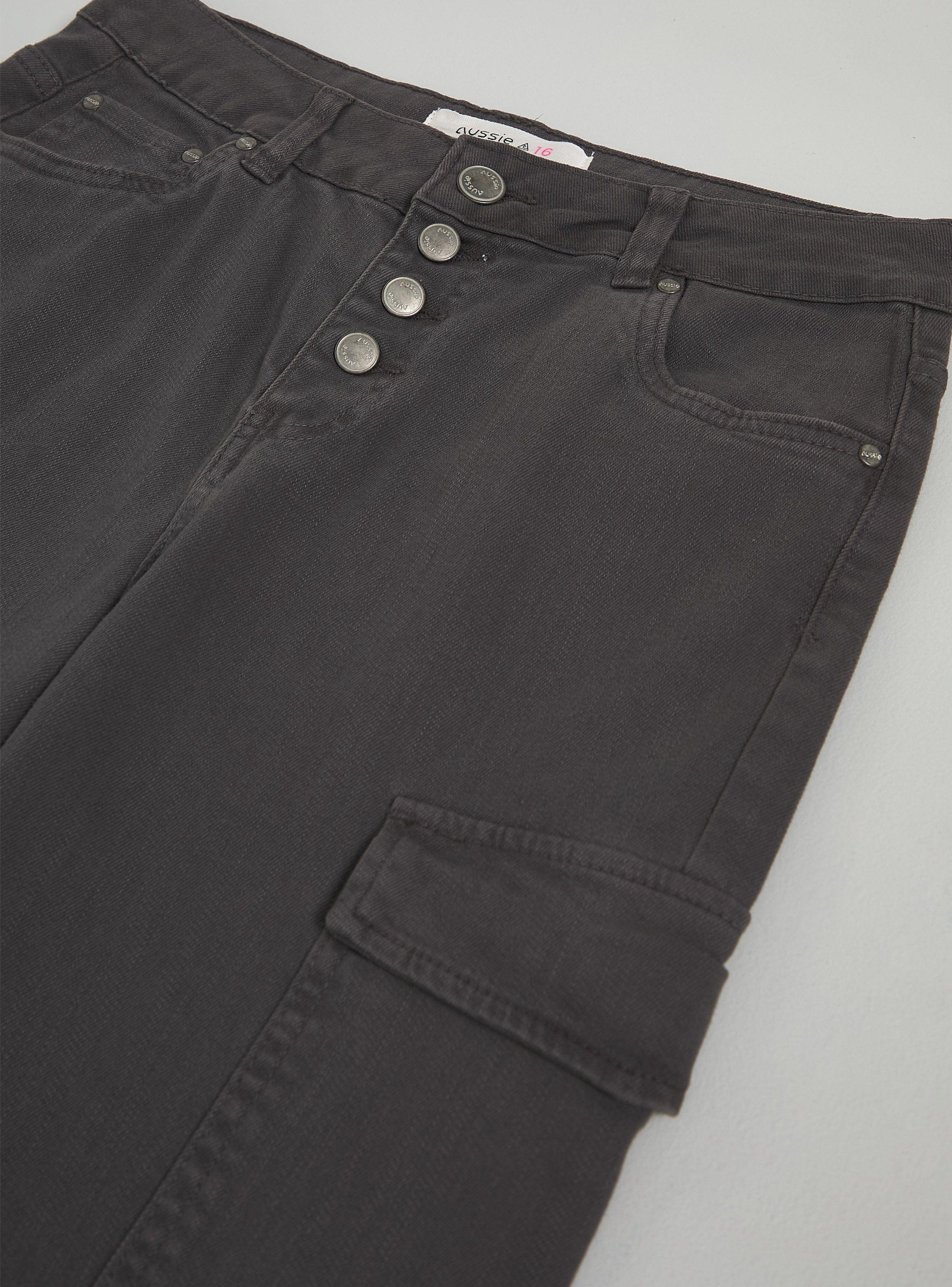 Pantalón Bolsillo Cargo con Detalle Deflecado-4