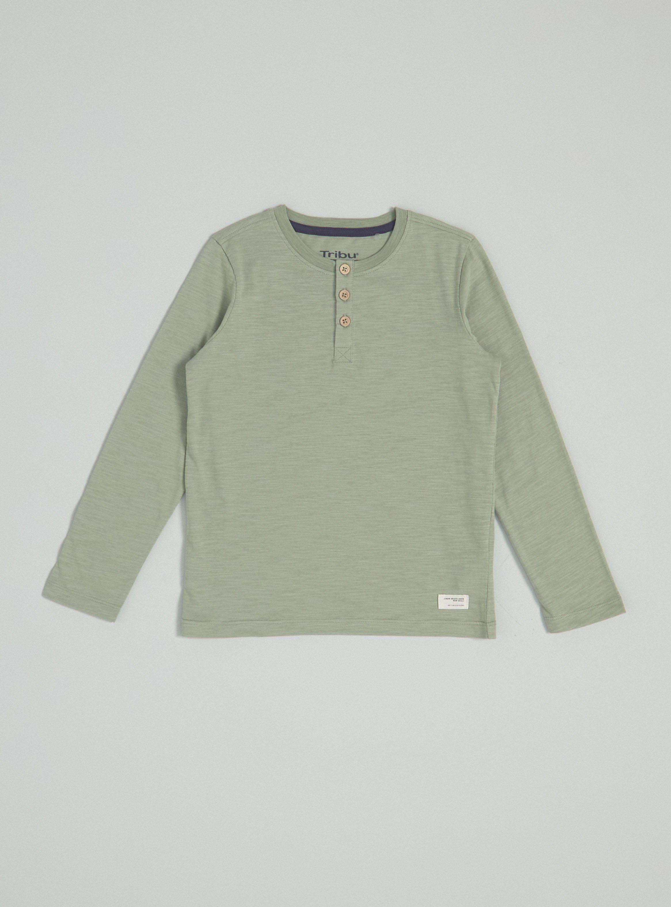 Polera Diseño Liso Henley Botones-2