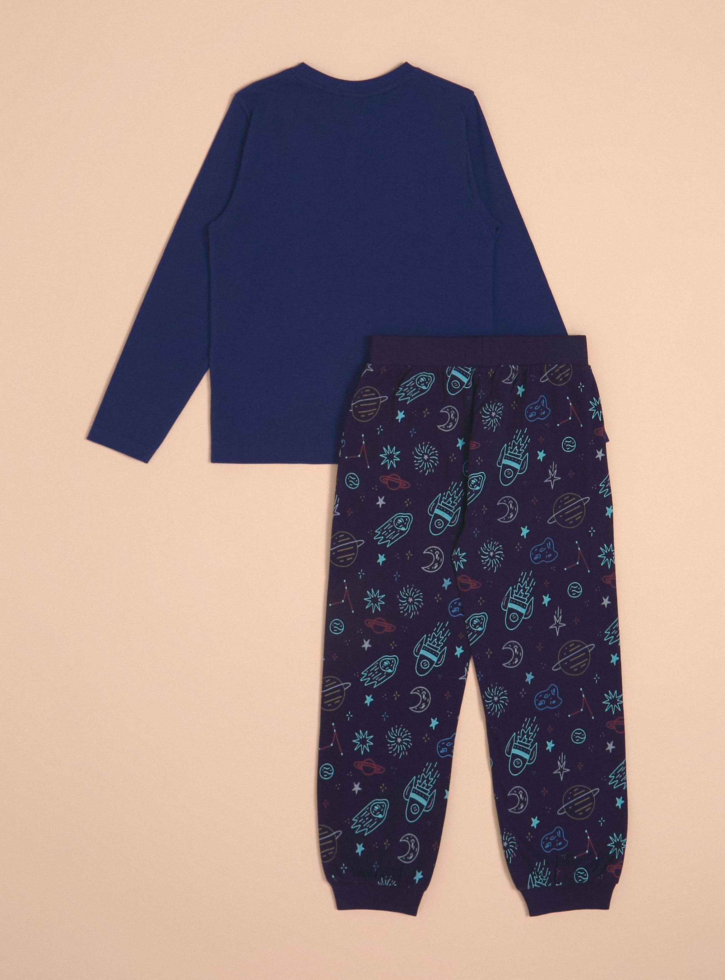 Pijama Full Print de Dinosaurio  y Space-1
