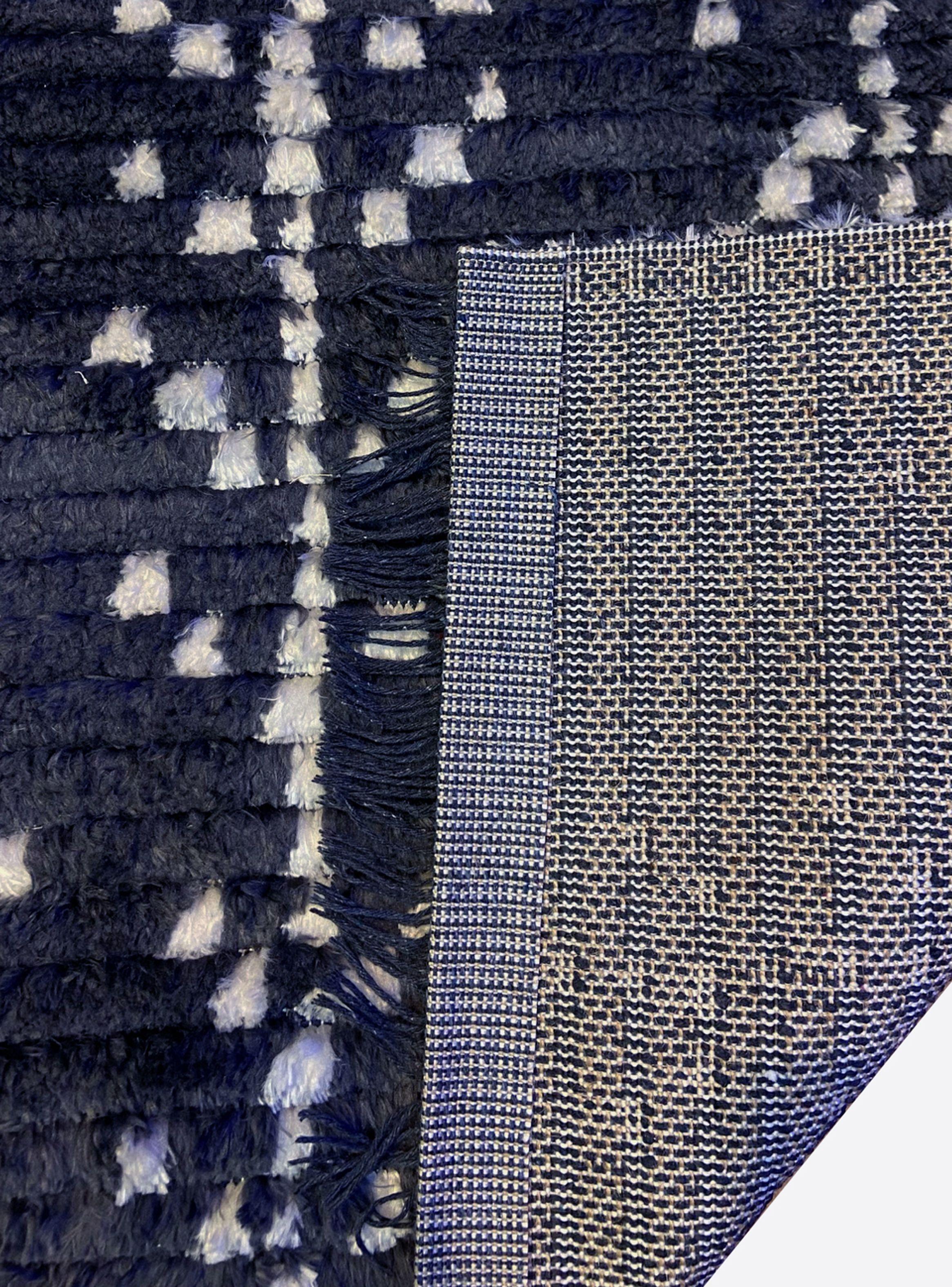 Alfombra Mystiq Azul Líneas y Puntos 200 x 290 cm-2