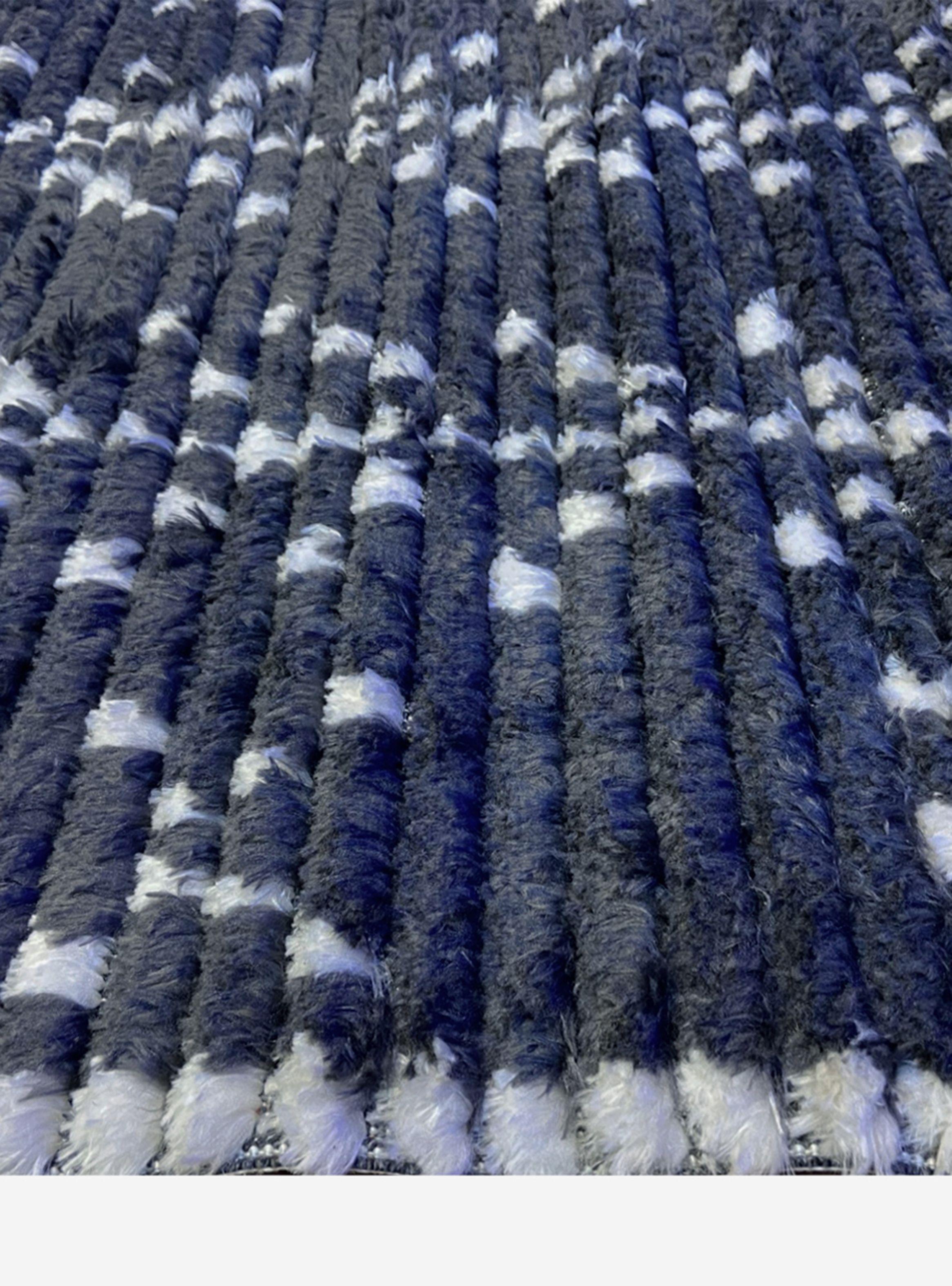 Alfombra Mystiq Azul Líneas y Puntos 200 x 290 cm-1