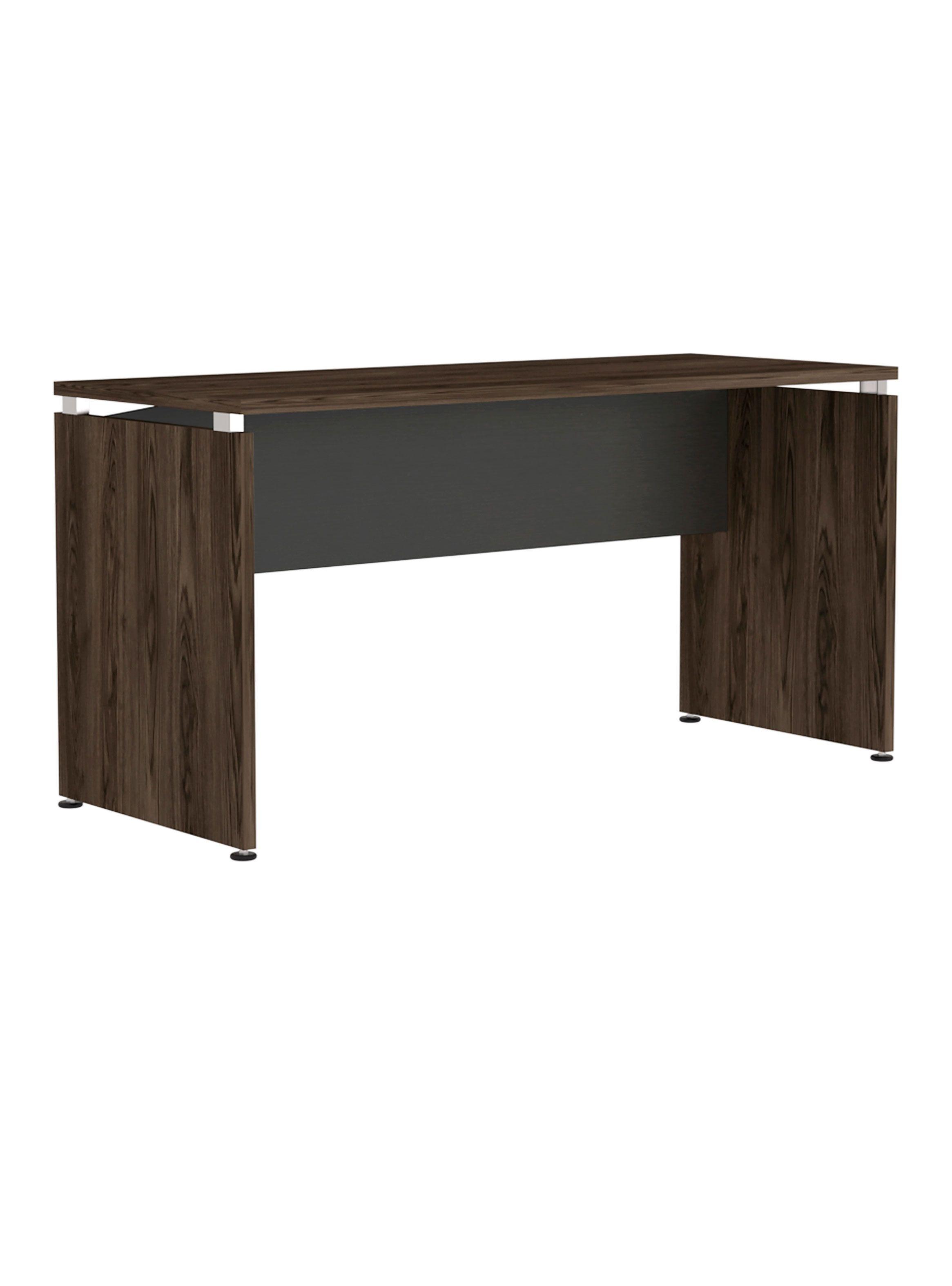 Mesa Escritorio M-150 Home Office Negro Soft-Coñac-2