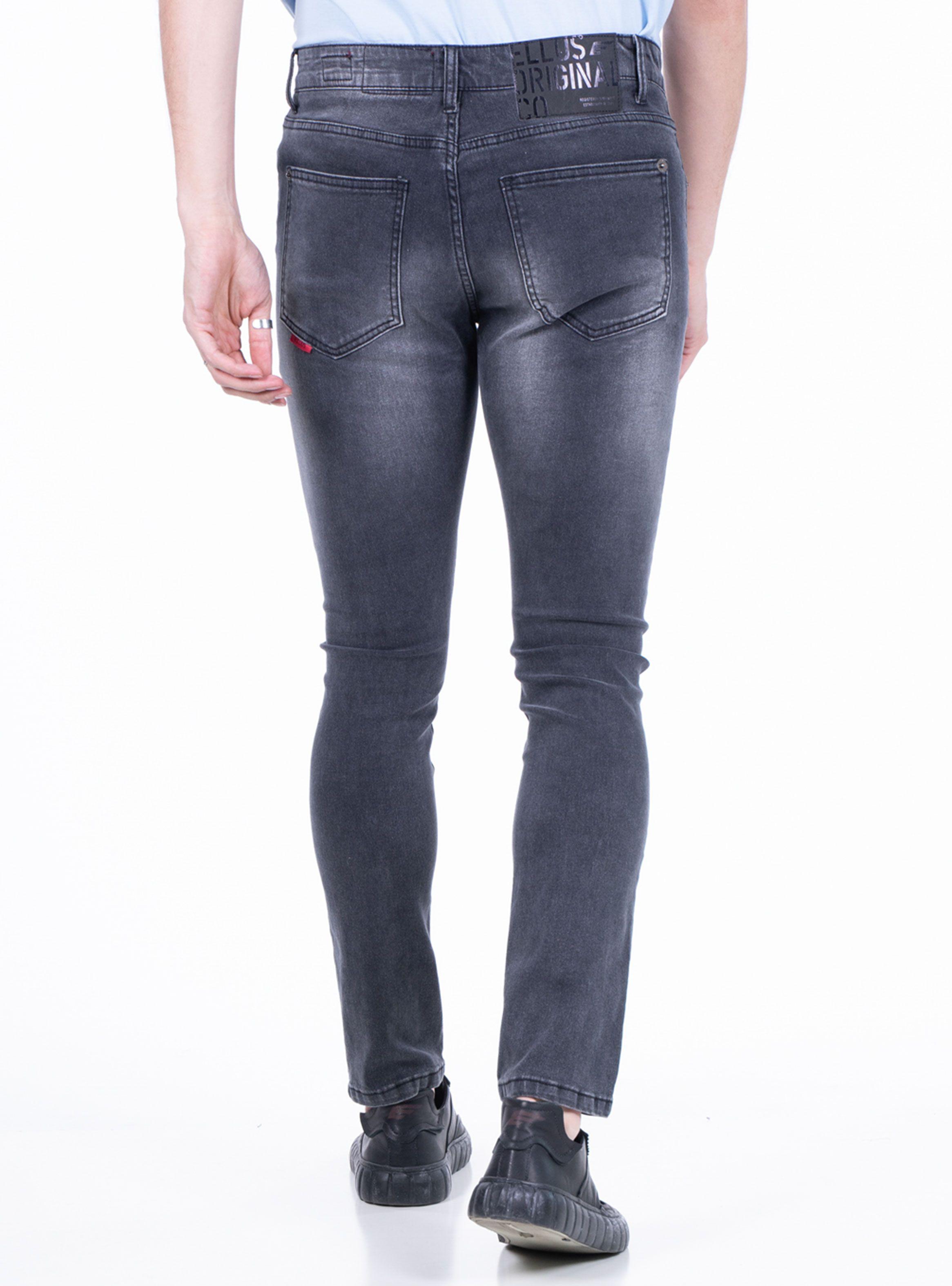 Jeans New Modelo Slim Tiro Medio Dark-1