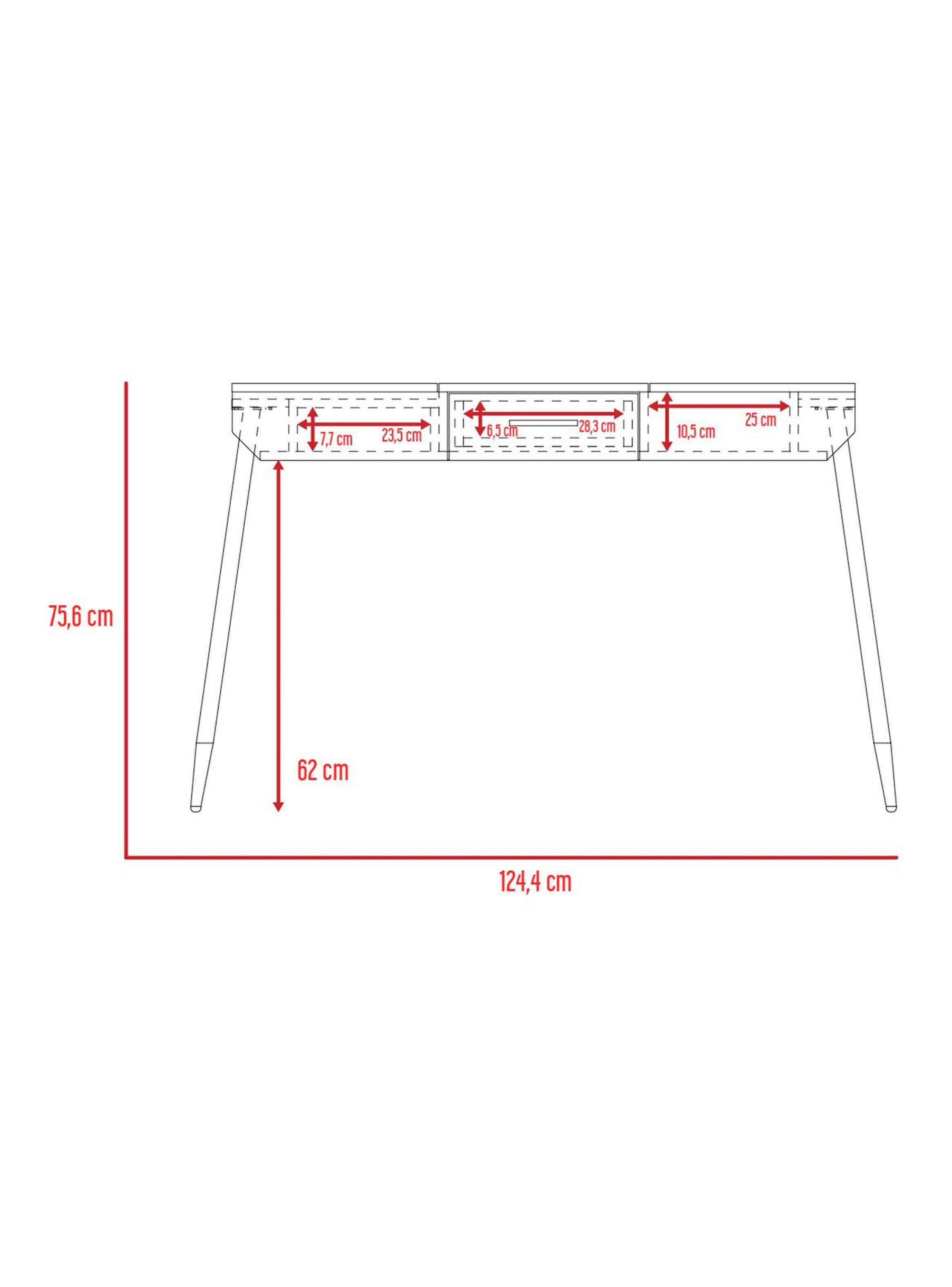 Escritorio Office Conect 120 Funcional Wengue-2