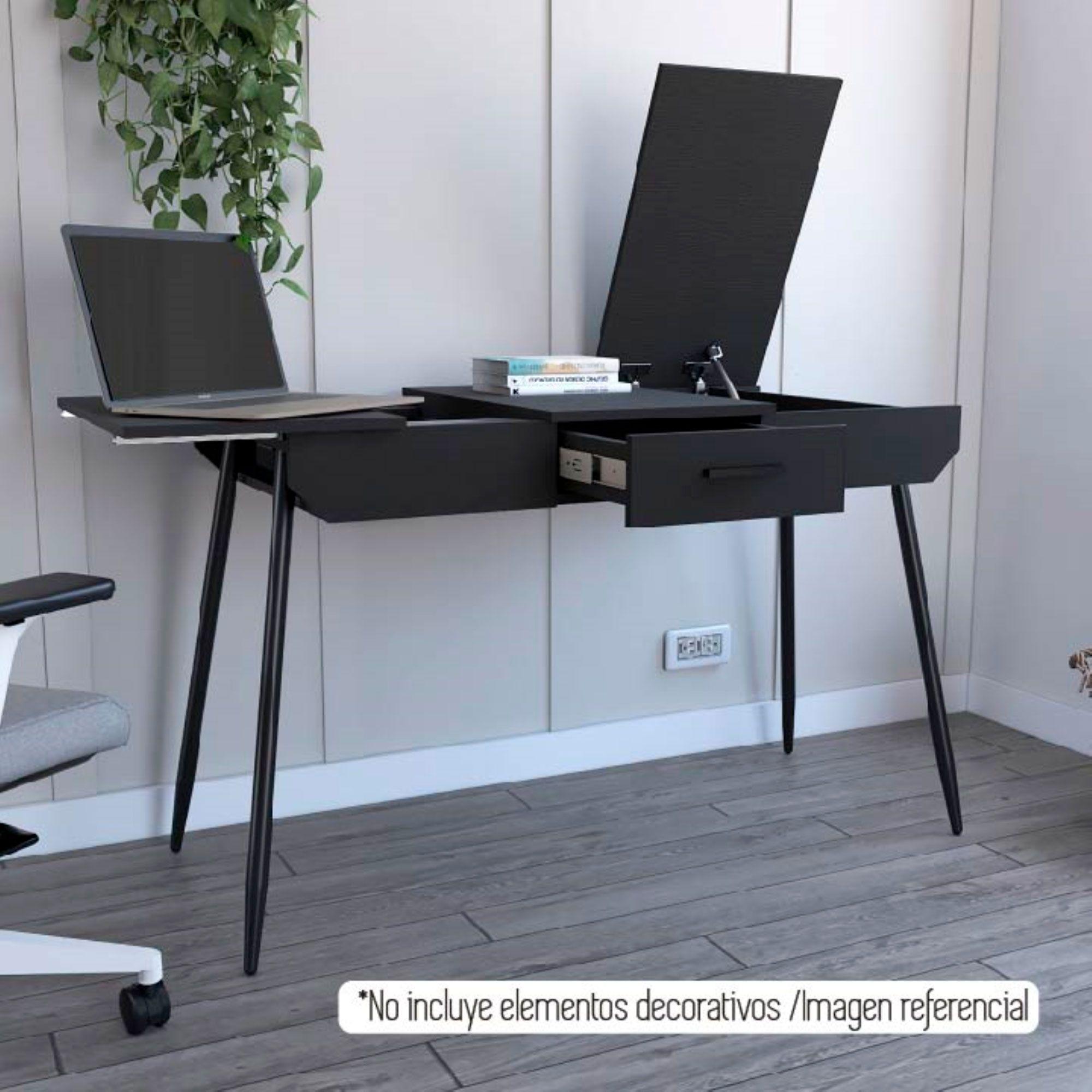 Escritorio Office Conect 120 Funcional Wengue-5