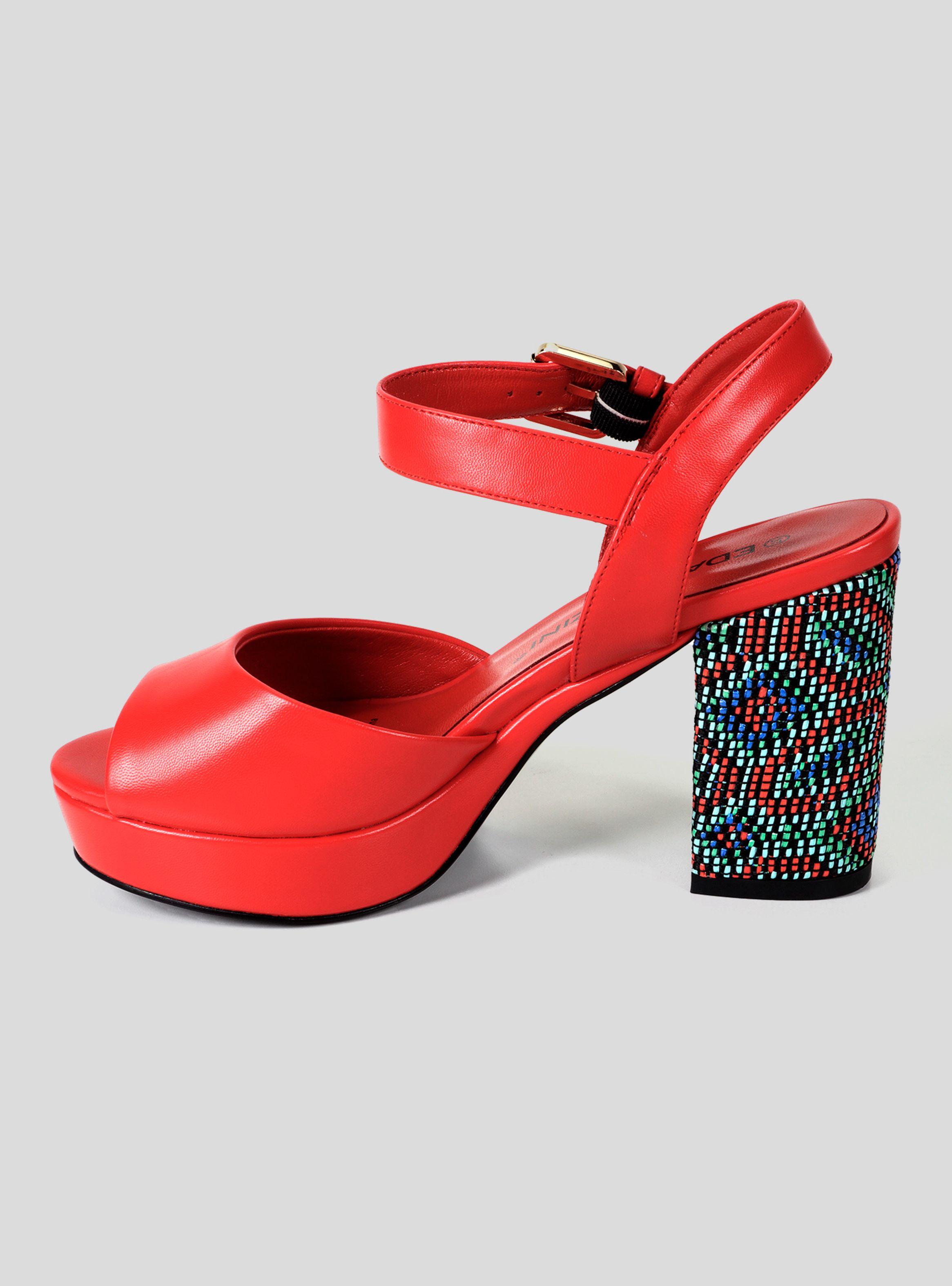 Sandalia Eda Manzini CH6E61 Mujer Rojo-2