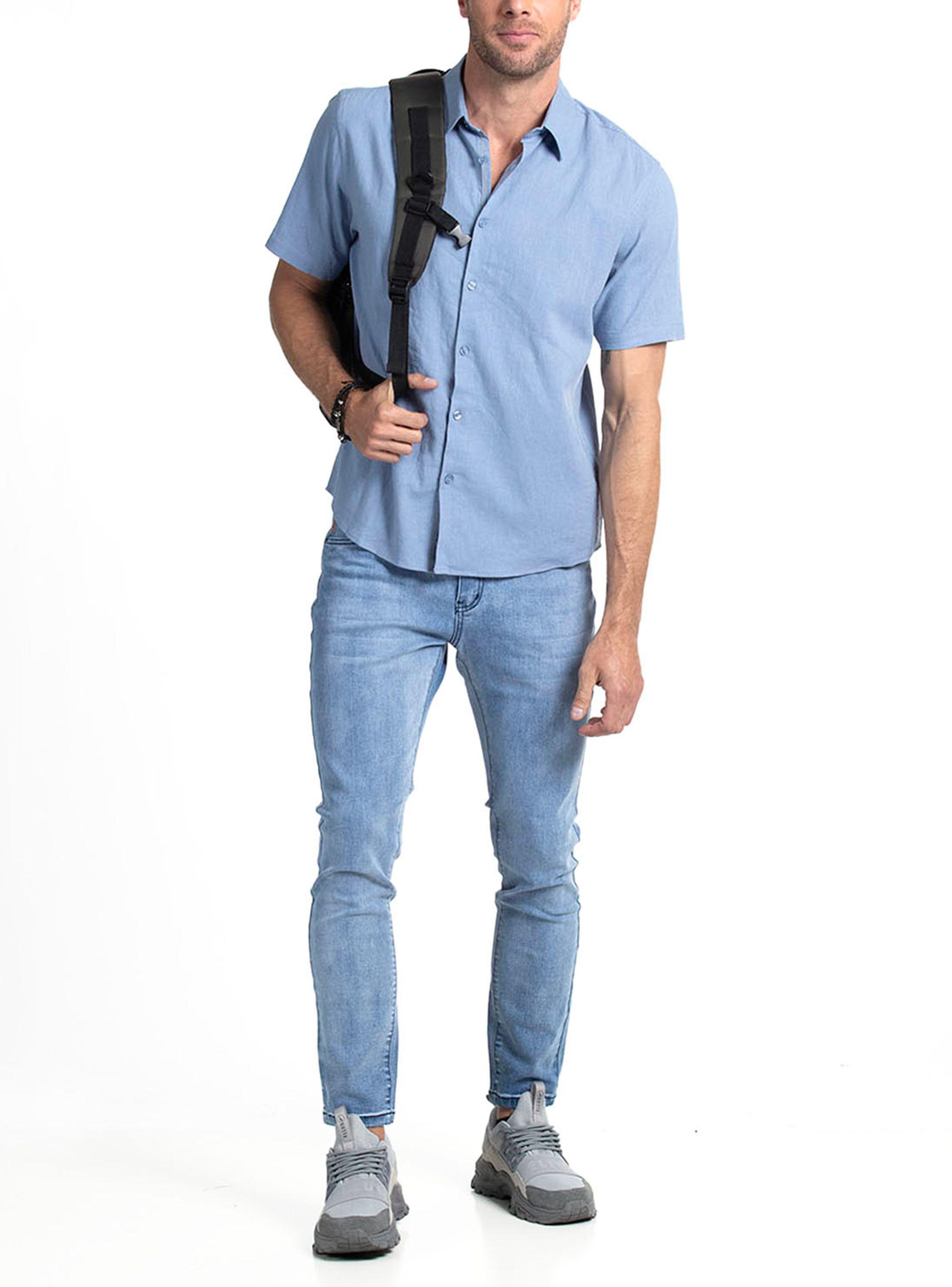 Camisa MC Linen Algodón-3